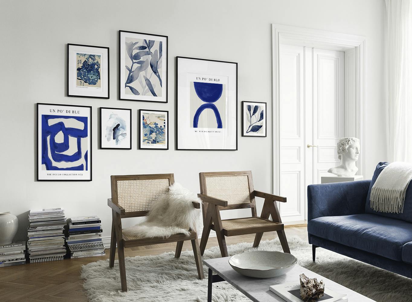 Blue Elegance bilderwand (ONE SIZE)