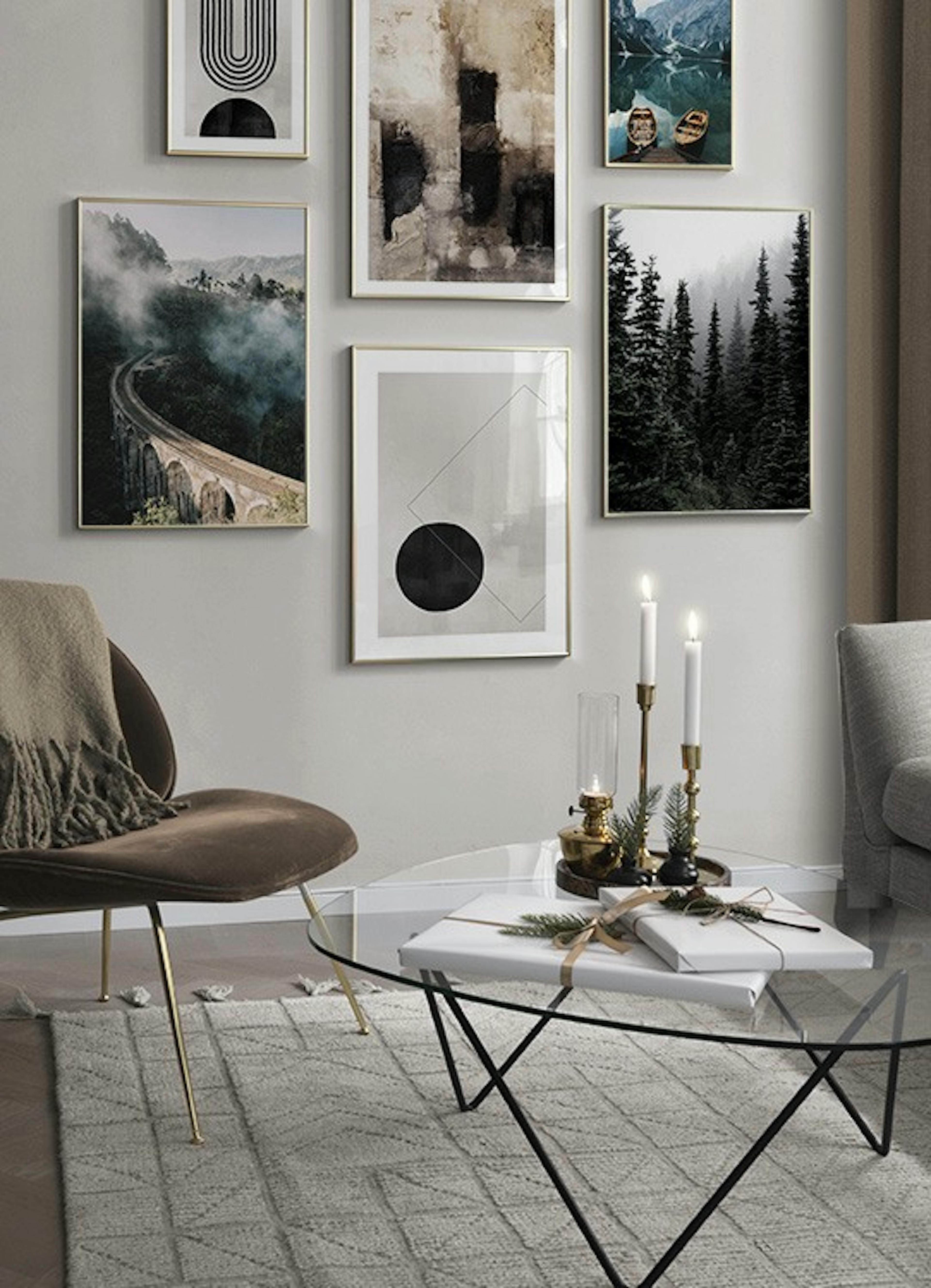Nature in focus gallery wall
