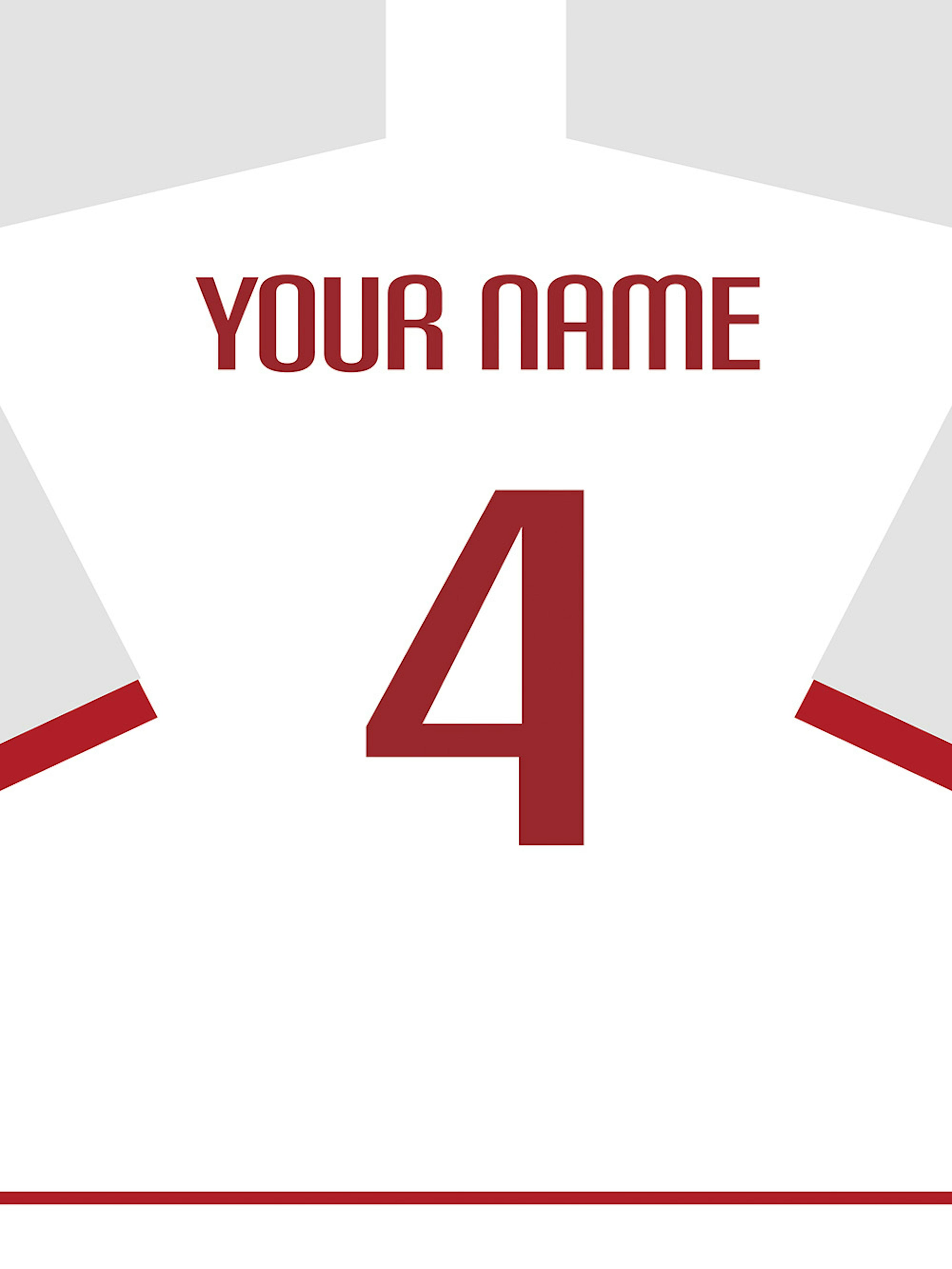 Football Shirt No9 Poster