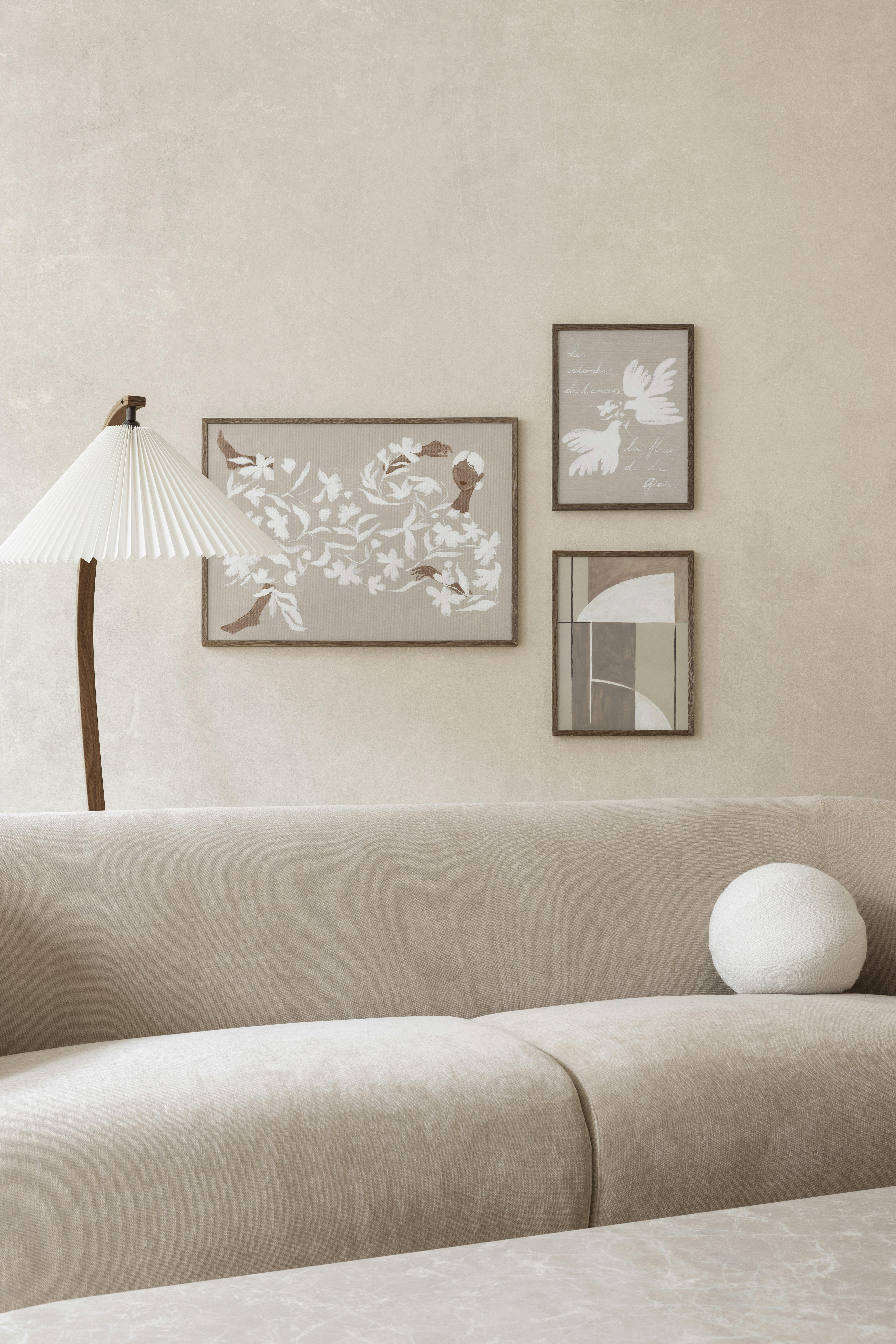 Prints - Elegant Beige Trio Poster pack (ONE SIZE) - Poster pack
