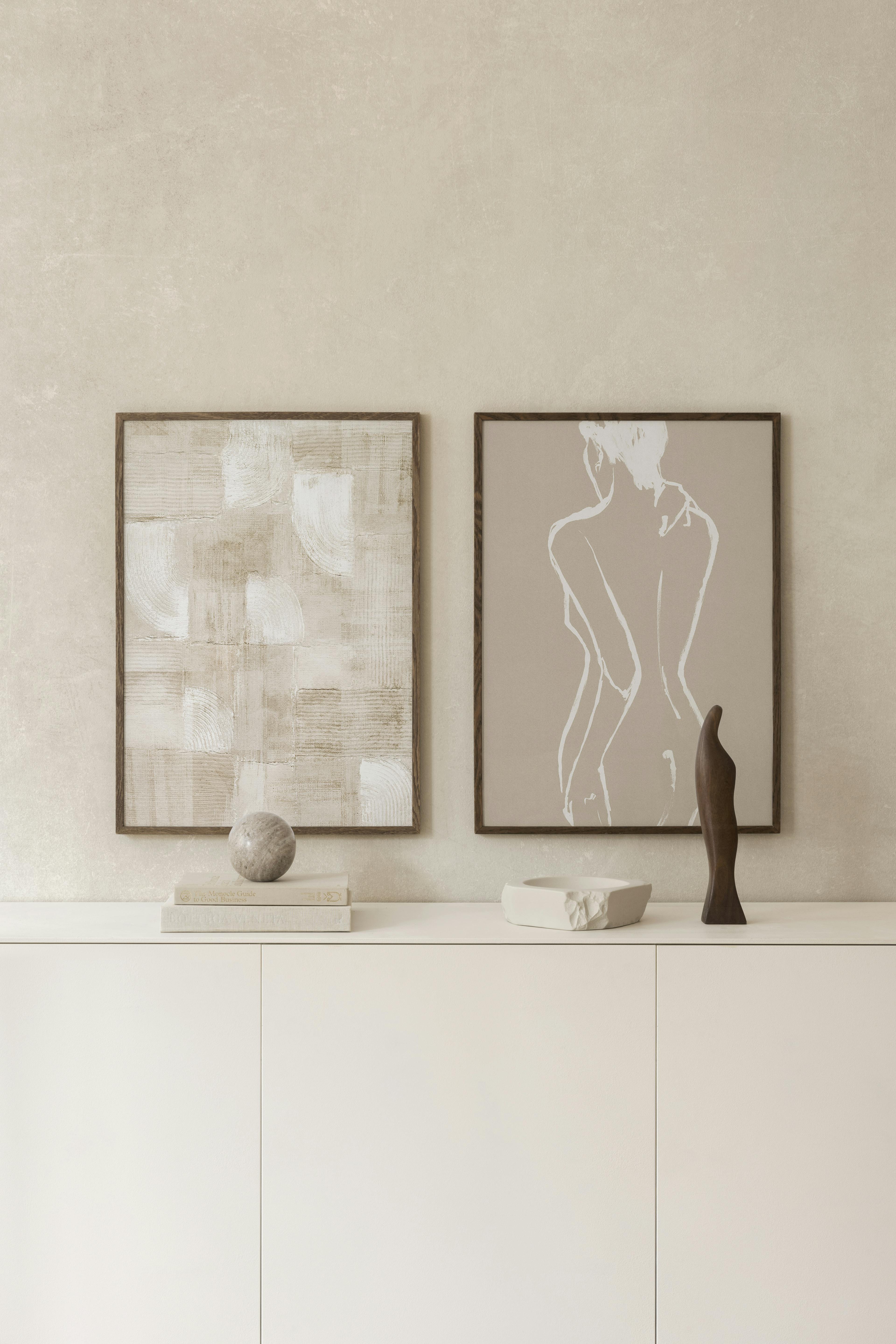 Beige Art Duo Posterpaket