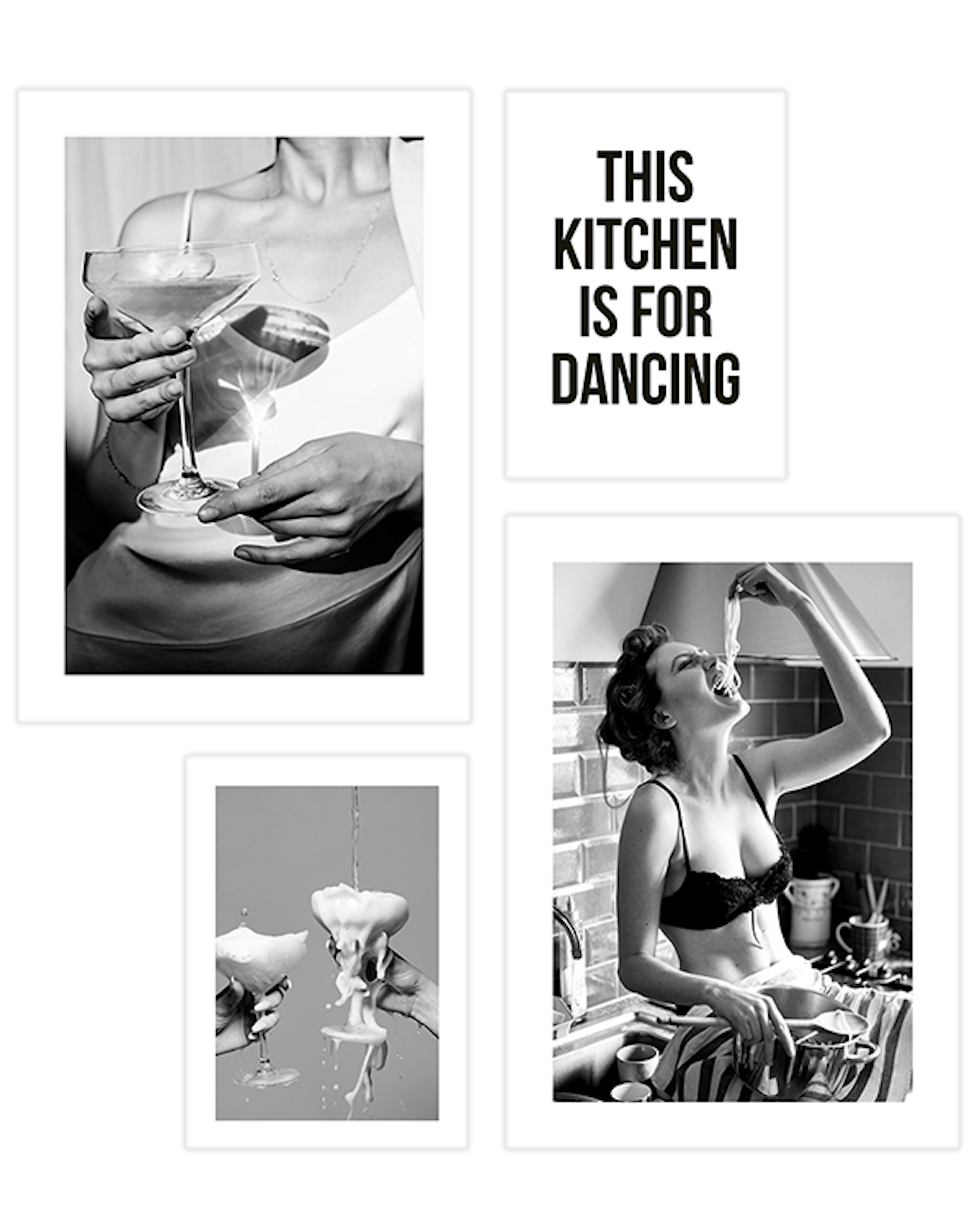Kitchen Glamour Collection Lot de posters
