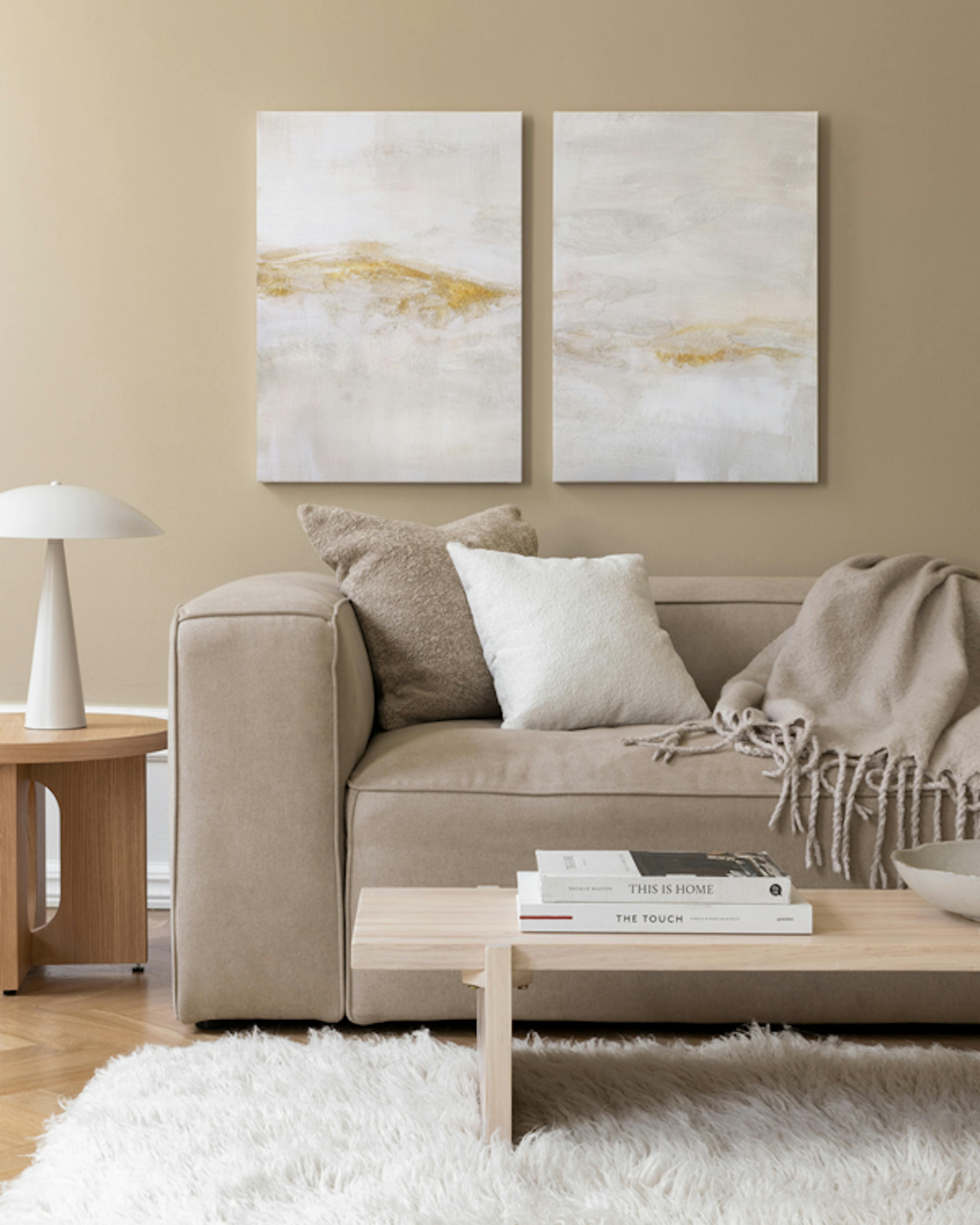 Abstract Scenery Painting Lærred Duo