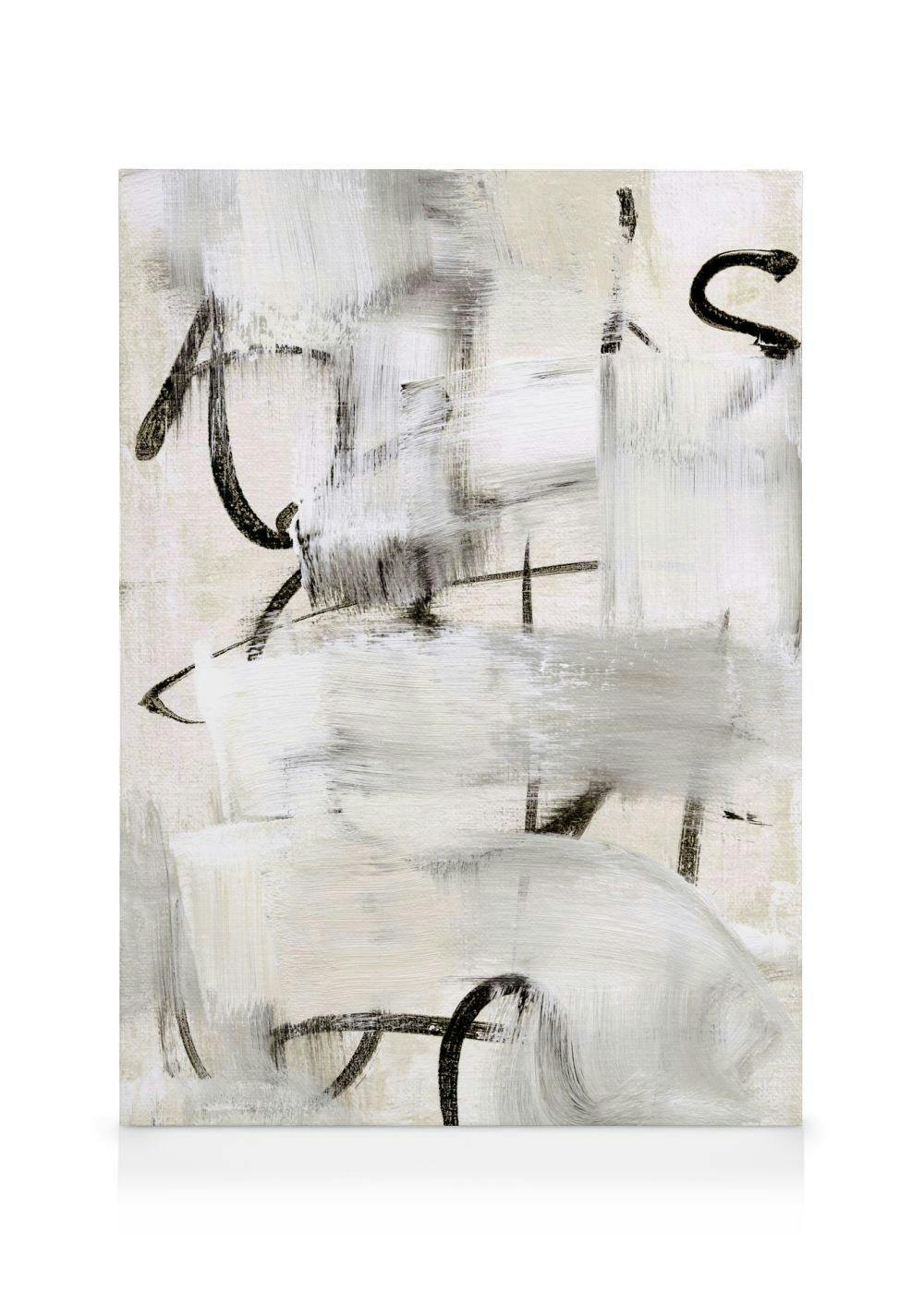 Painted Abstract Stampa su Tela (70x100 cm - Cornice in rovere)- Arte astratta