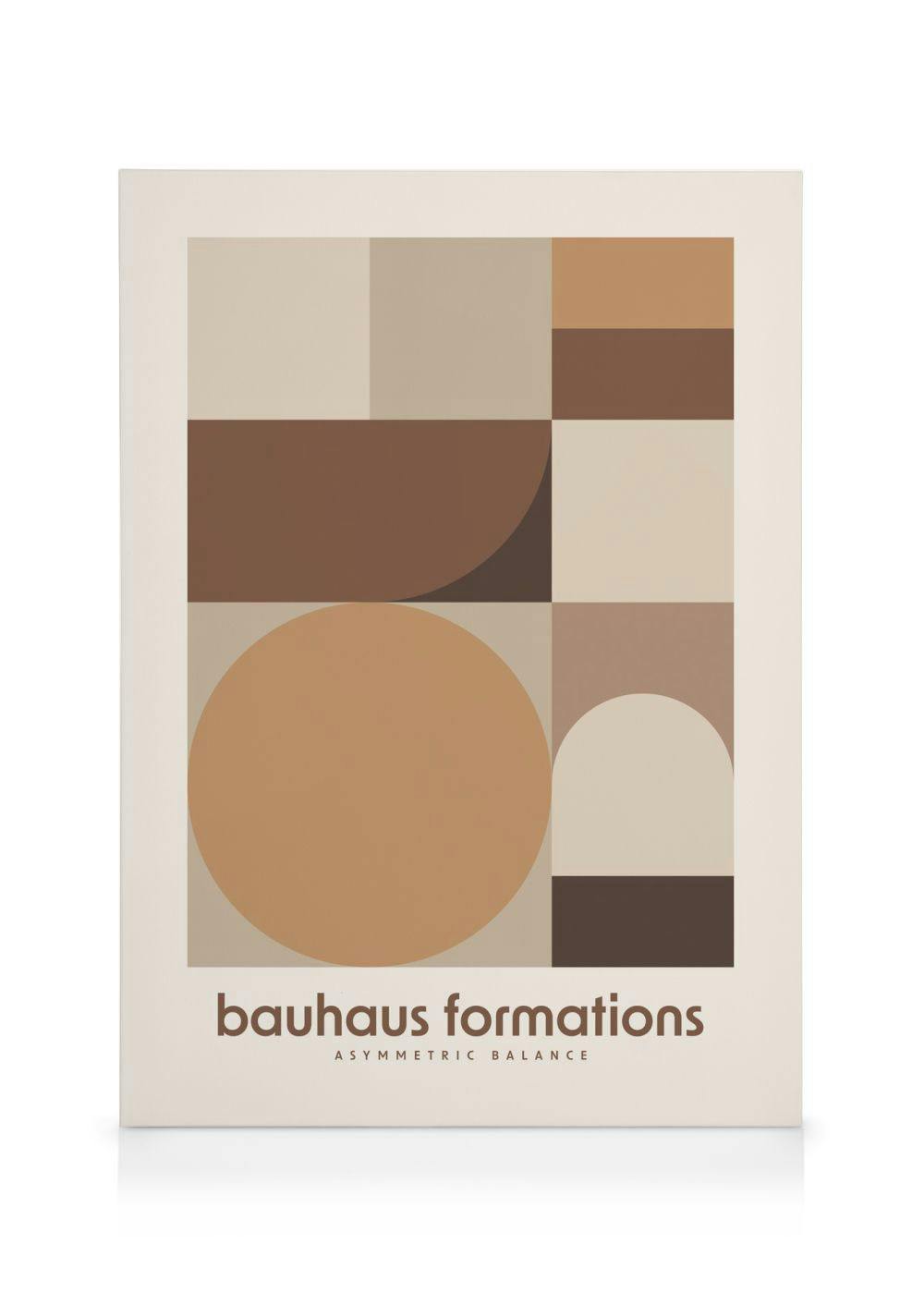 Canvas Schilderijen Bauhaus Formations Canvas (50x70 cm - Fotolijst Eiken)