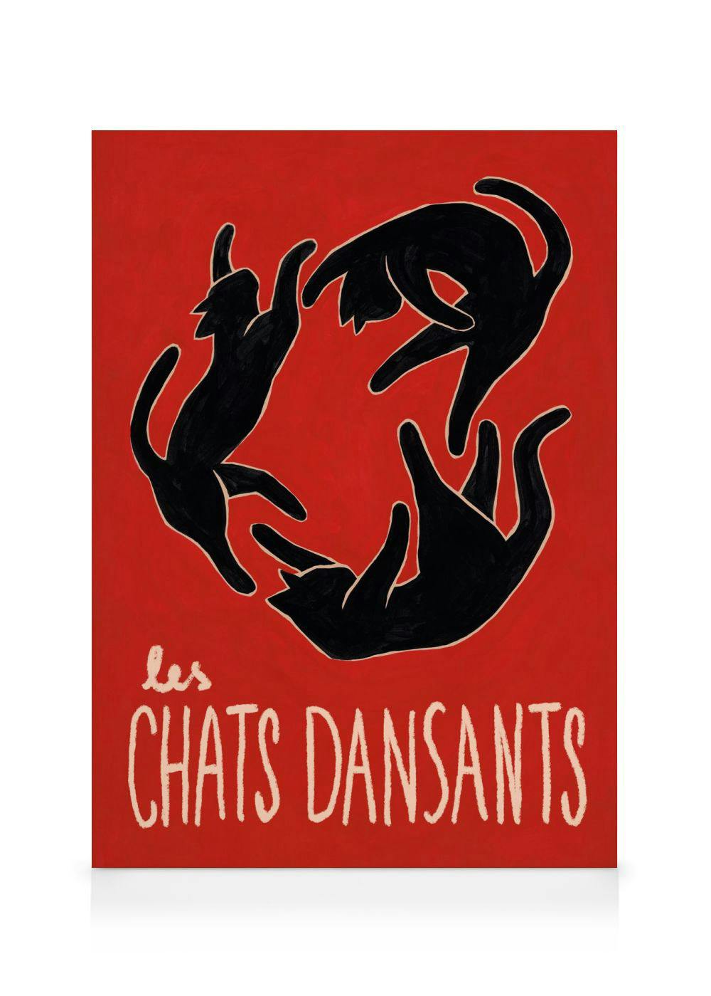Canvas Schilderijen Les Chats Dansants Canvas (30x40 cm)