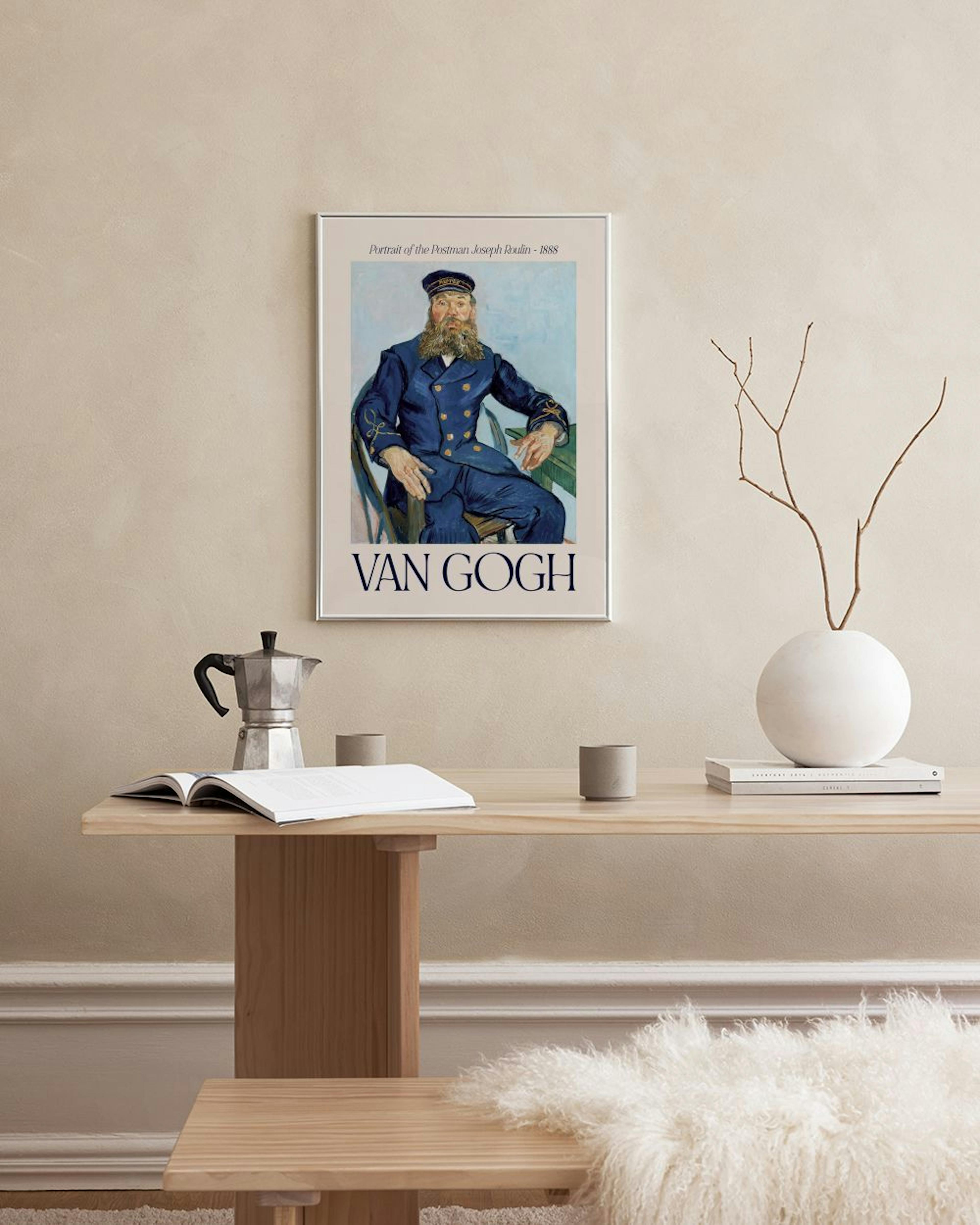 Van Gogh - Portrait of the Postman Joseph Roulin Plagát