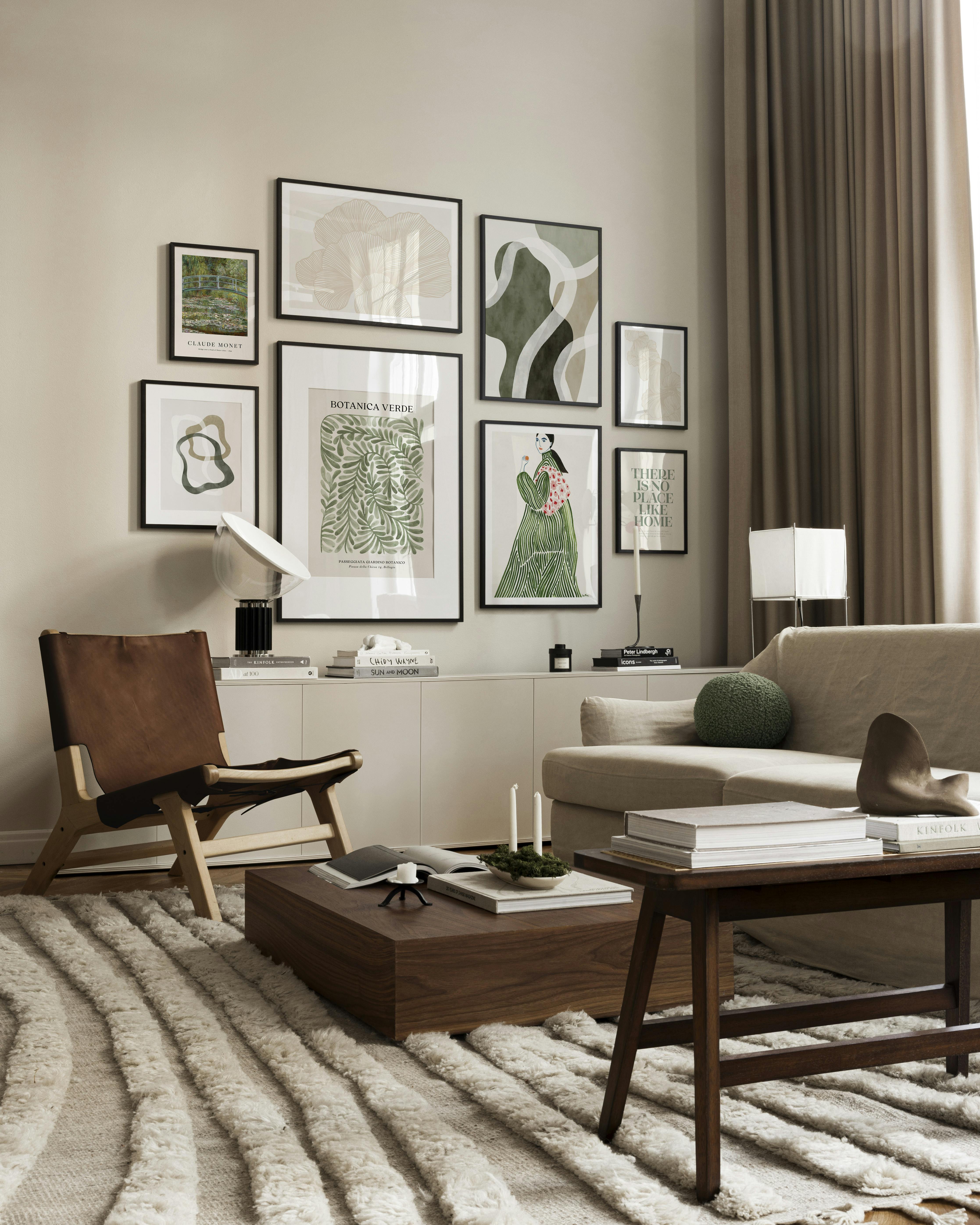Green Tones decoration murale (ONE SIZE)