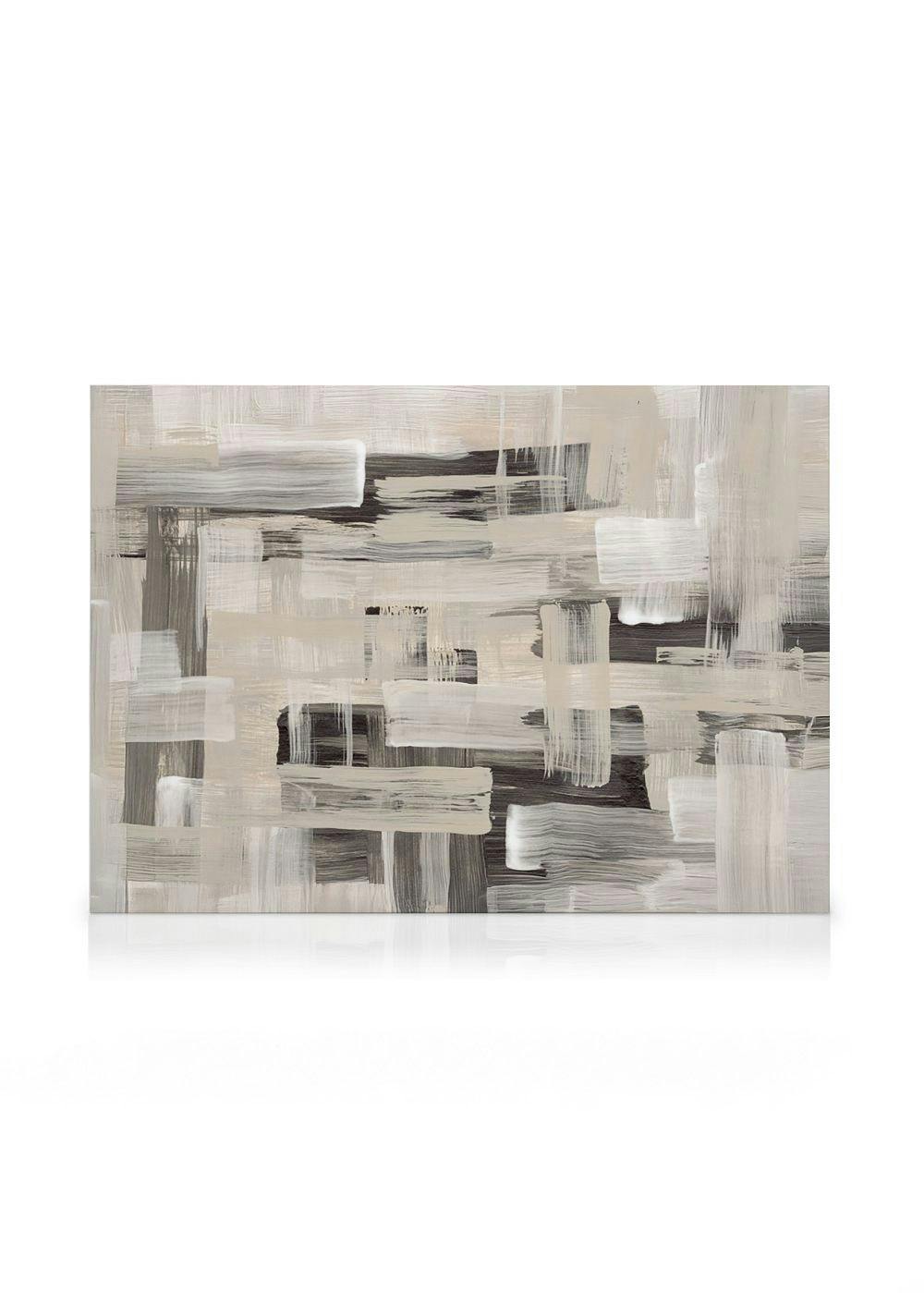 Canvas Prints Abstract Streaks Canvas print (30x40 cm - Oak Frame)