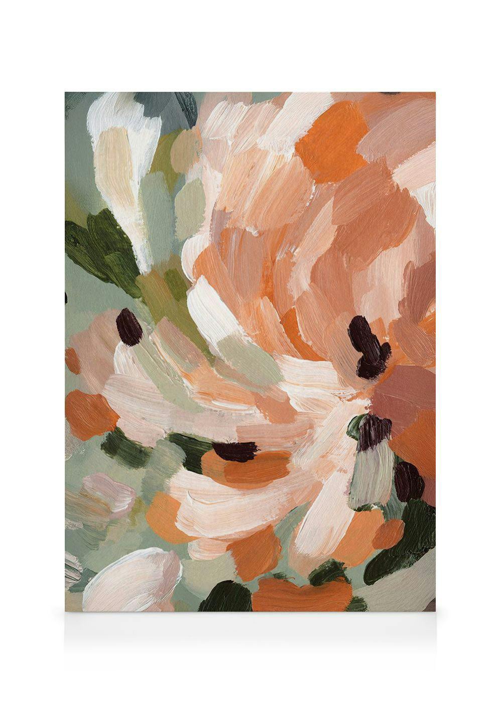 Obrazy na płótnie Soft Rustic Florals No1 Obraz na płótnie (50x70 cm - Czarna ramka)