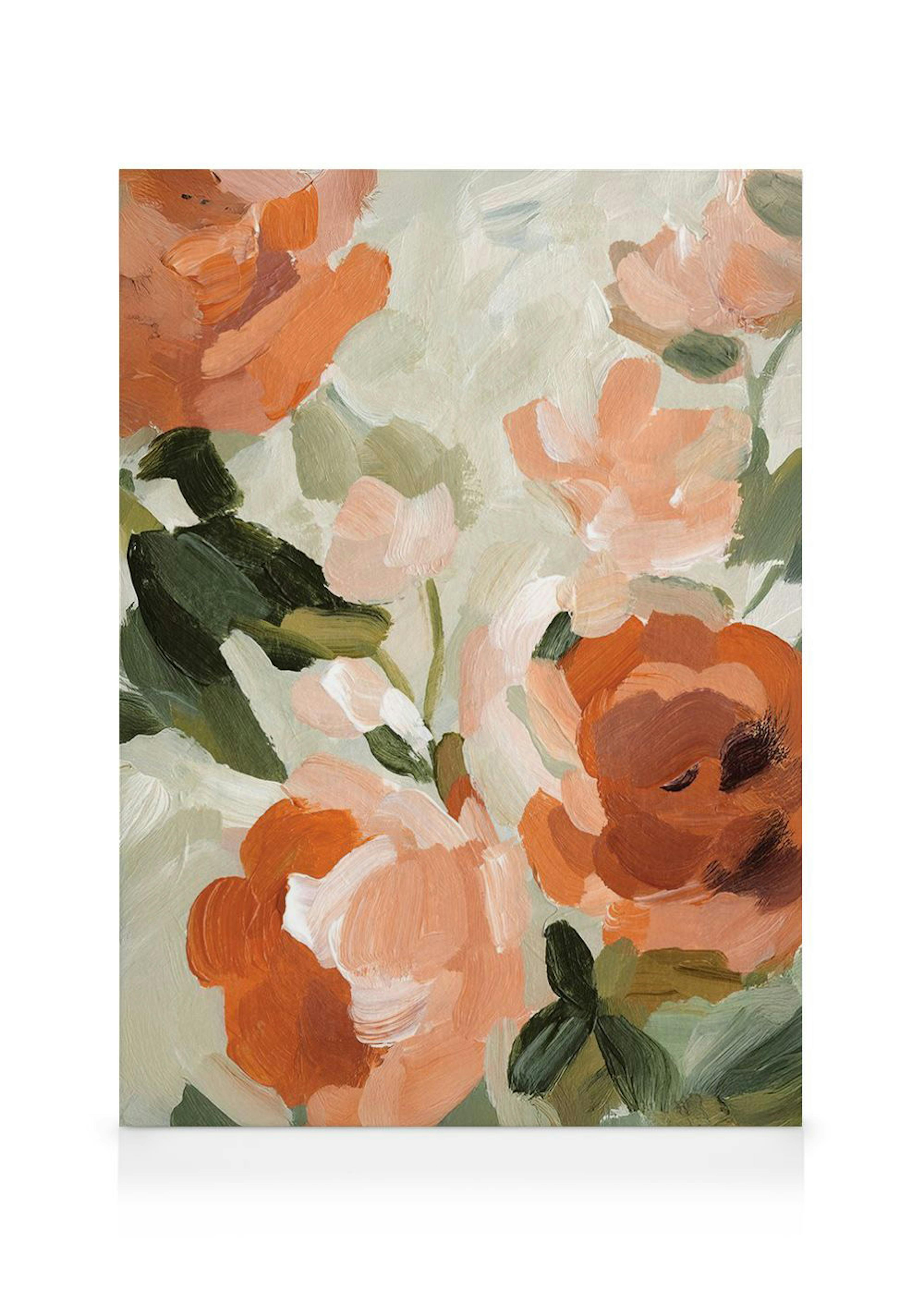 Soft Rustic Florals No2 Stampa su Tela 0