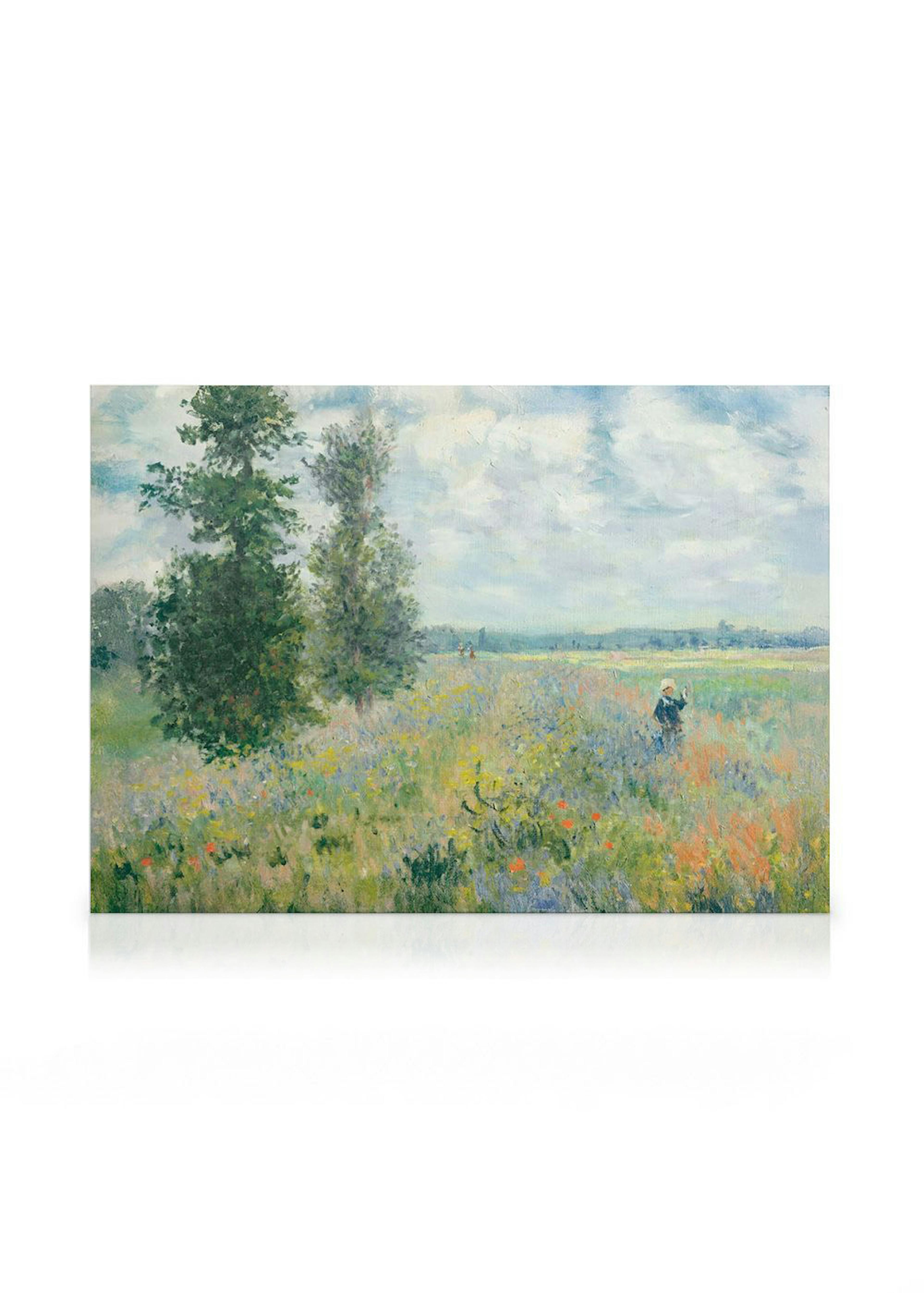Monet - Poppy Fields Near Argenteuil Landscape Canvastavla 0