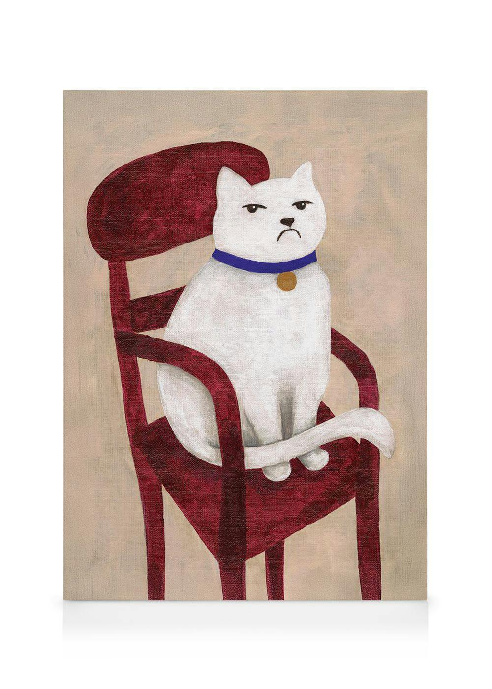 Canvas Prints The Judge Canvas print (100x140 cm - Oak Frame)