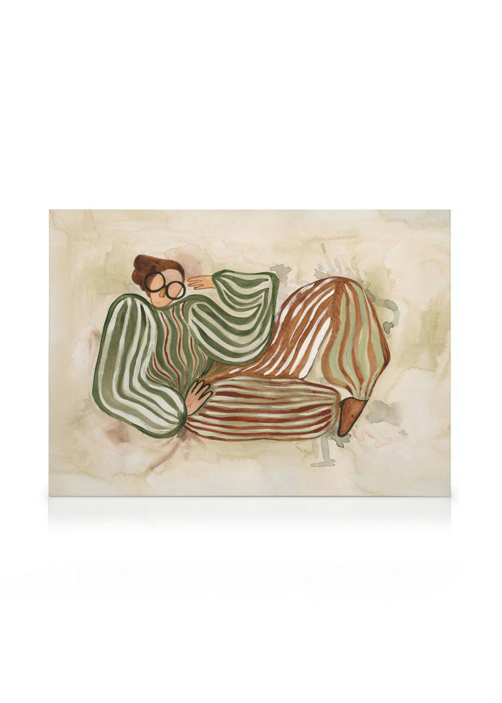 Stripe a Pose Stampa su Tela (100x140 cm)- Pittura