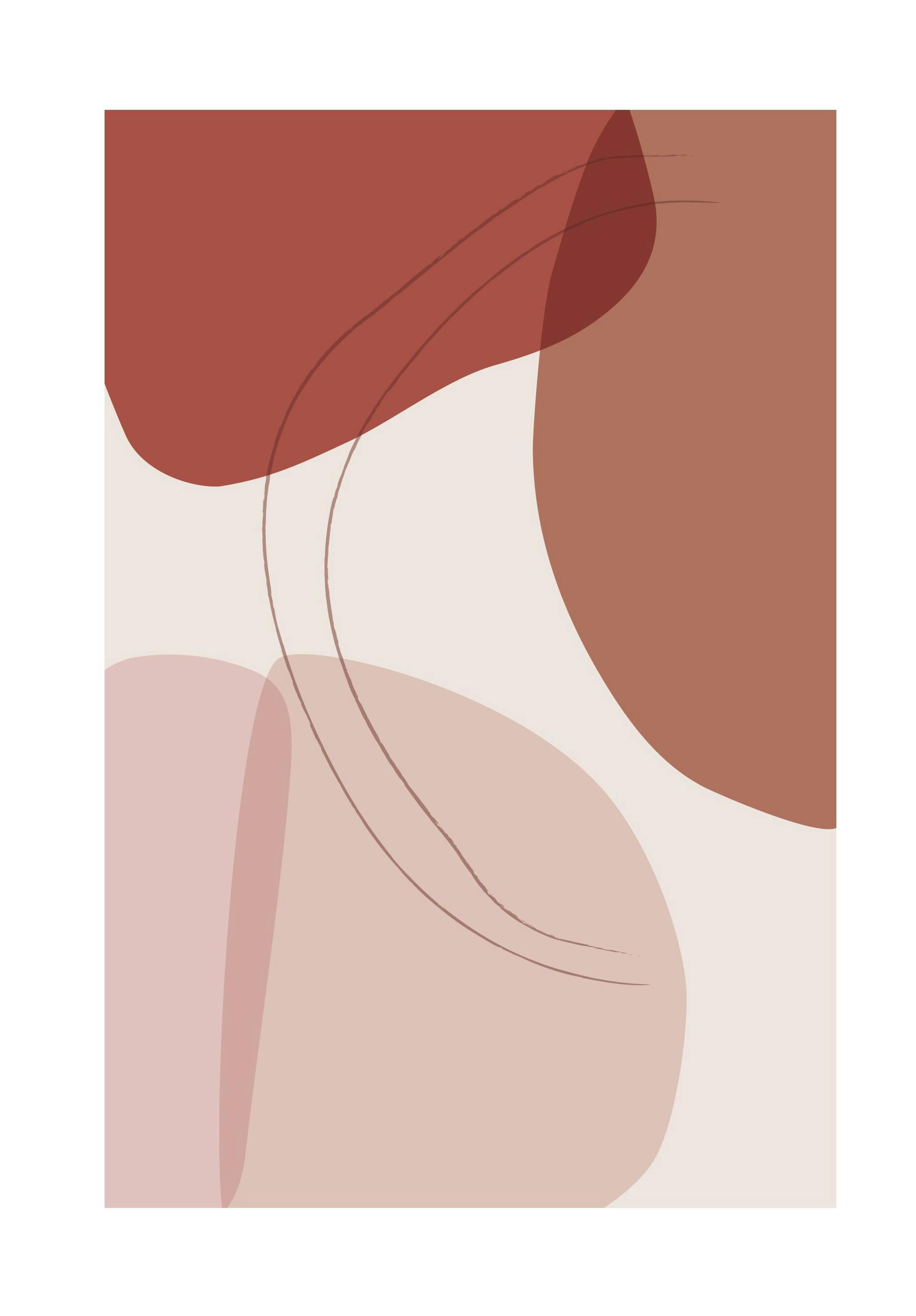 Graphic Shapes and Lines No2 Poster (50x70 cm) - Moderne kunst