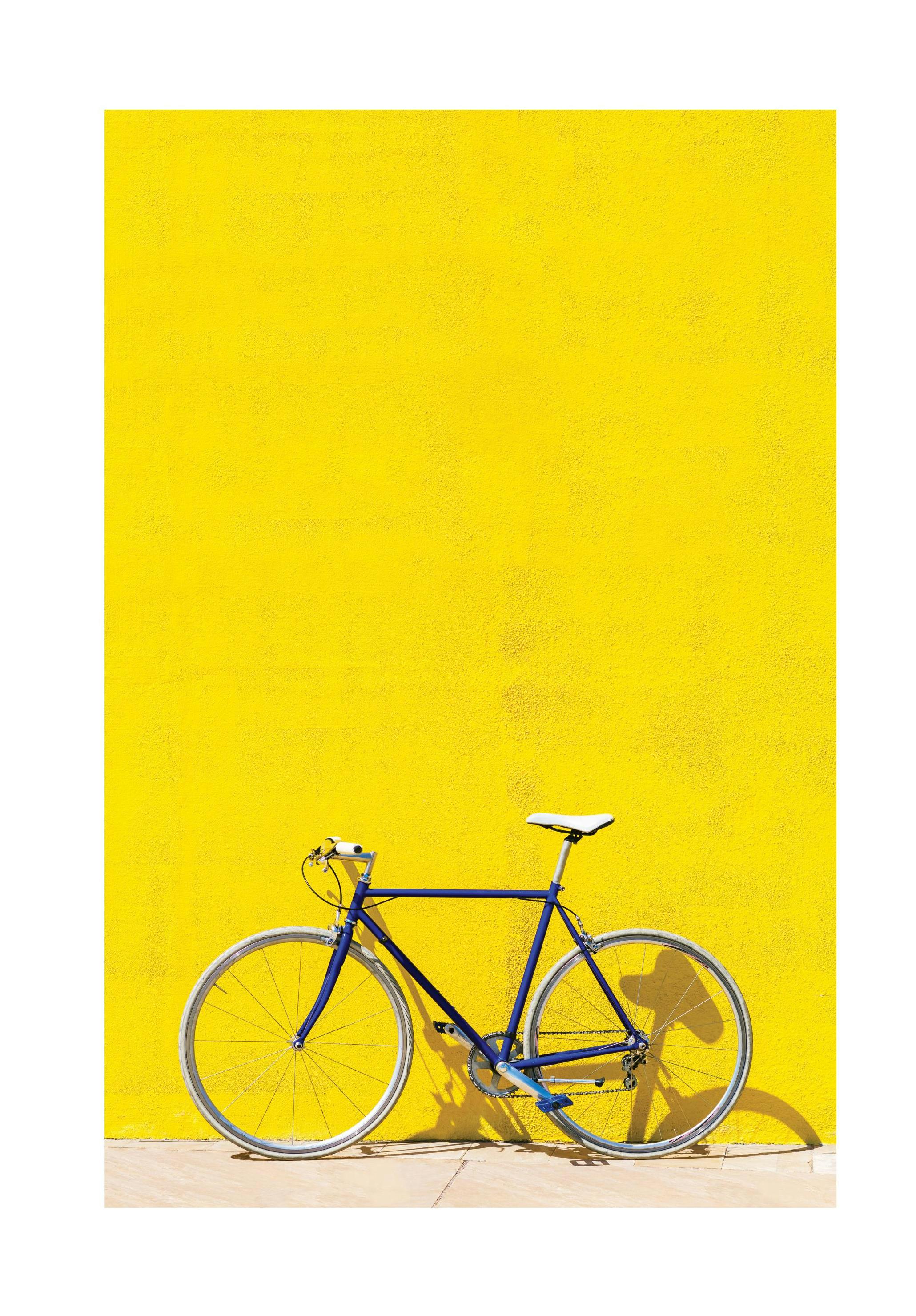 Yellow Bike Plakat (30x40 cm)- Fotografia