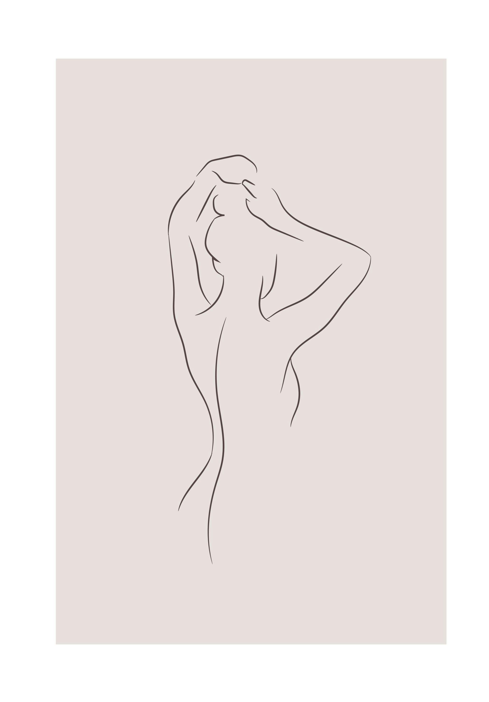 Simple Lines No1 Poster (40x50 cm) - Moderne kunst