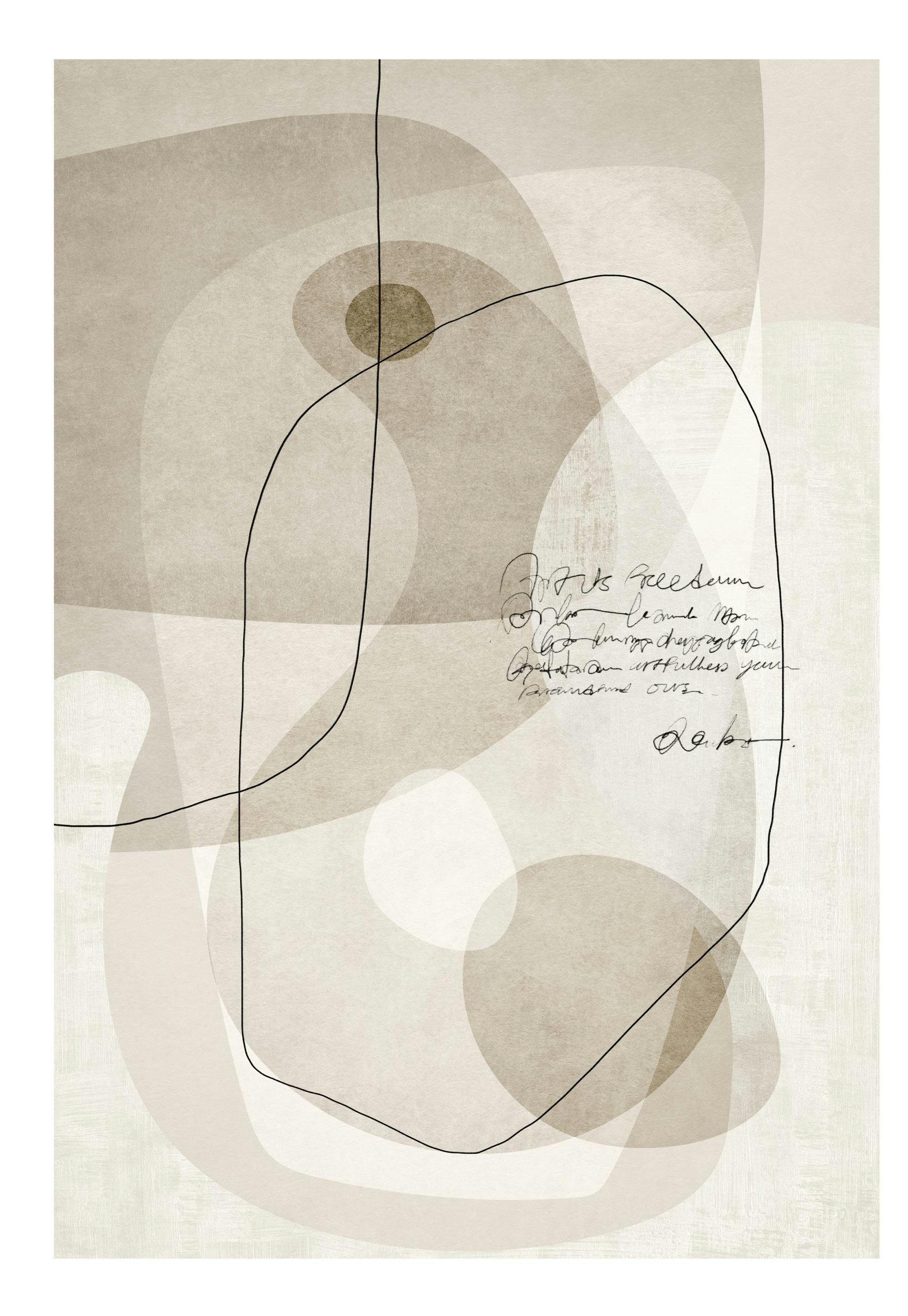 Beige Graphics No2 Print 0