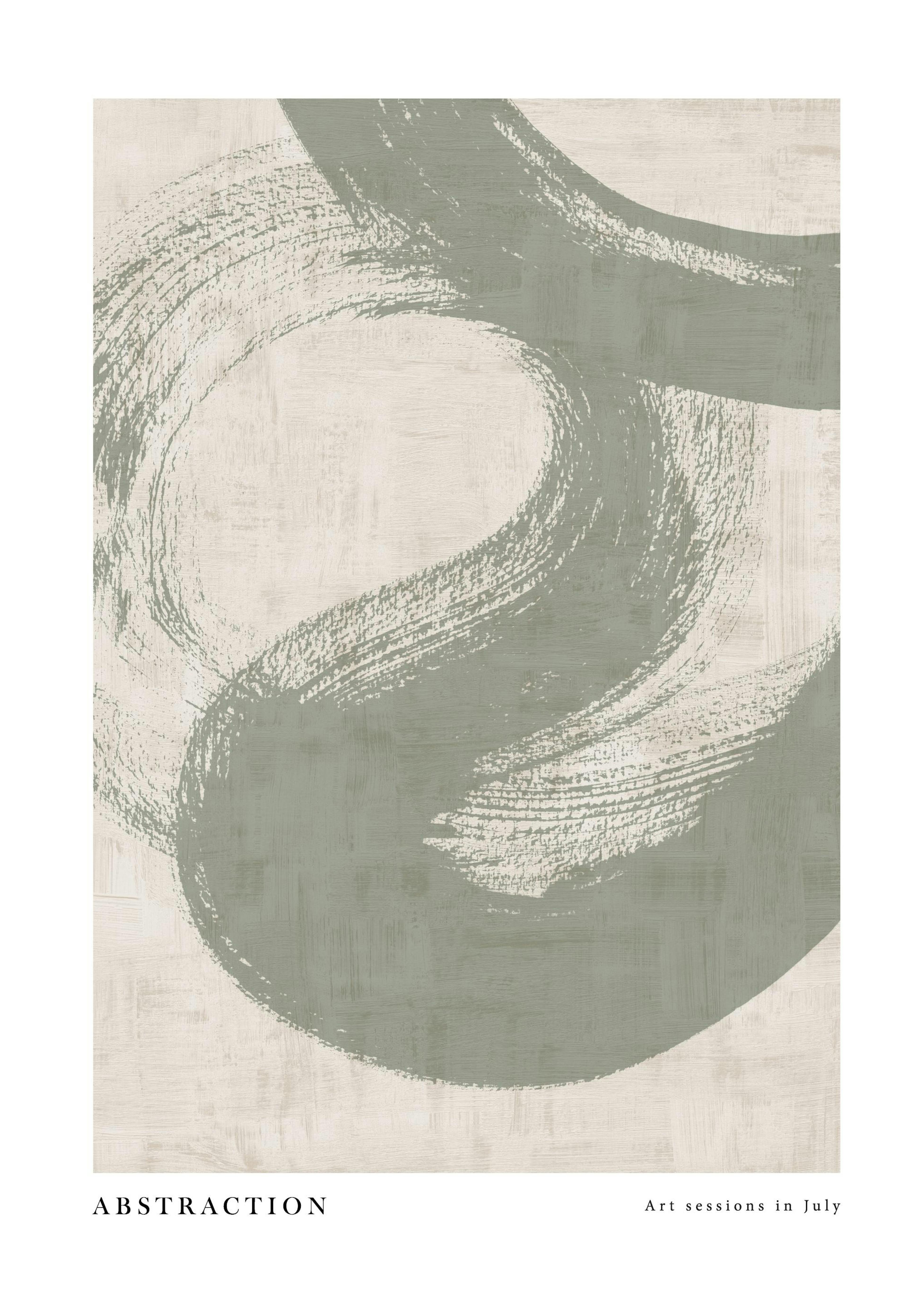 Green Abstraction No1 Print 0