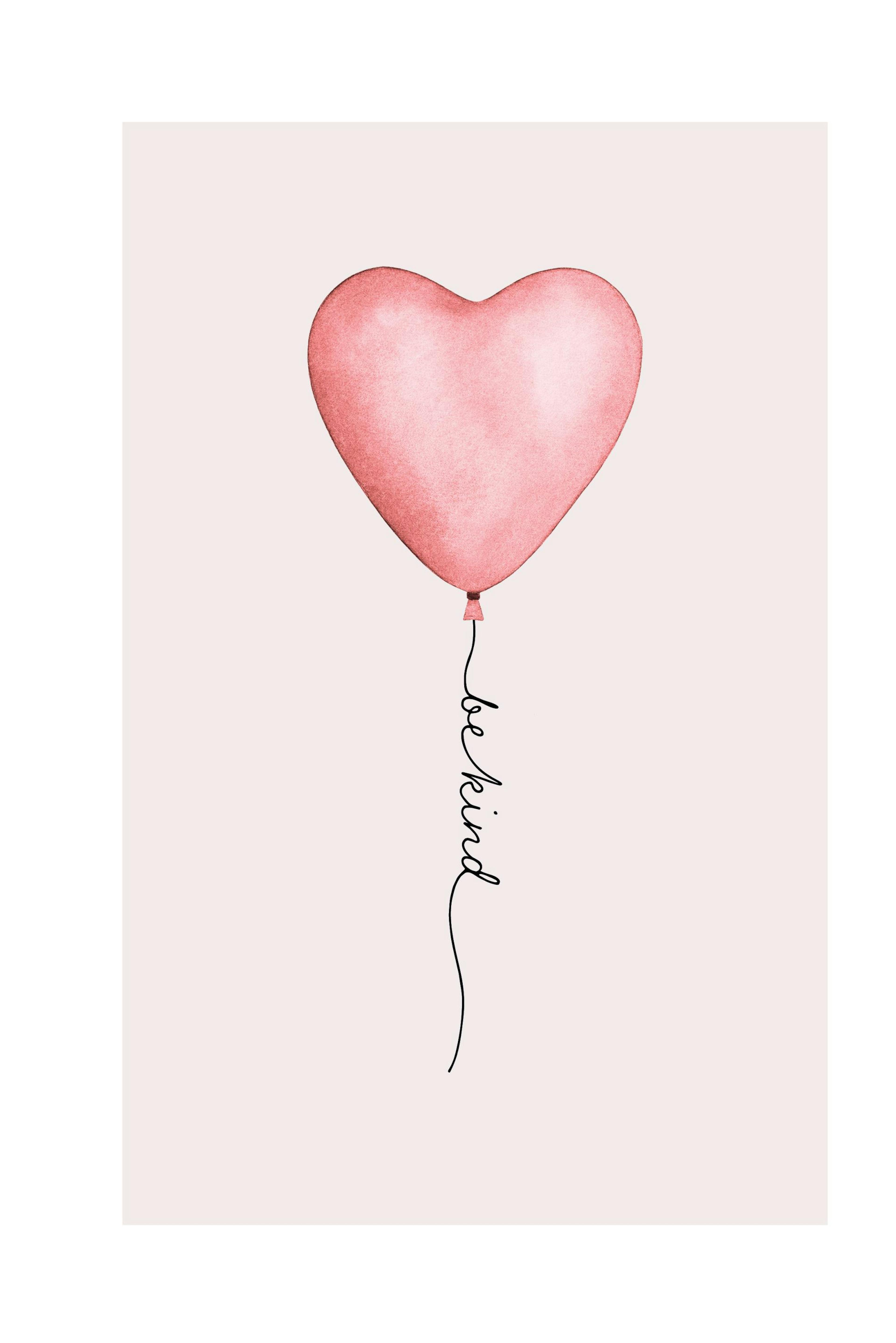 Be Kind Balloon Plagát