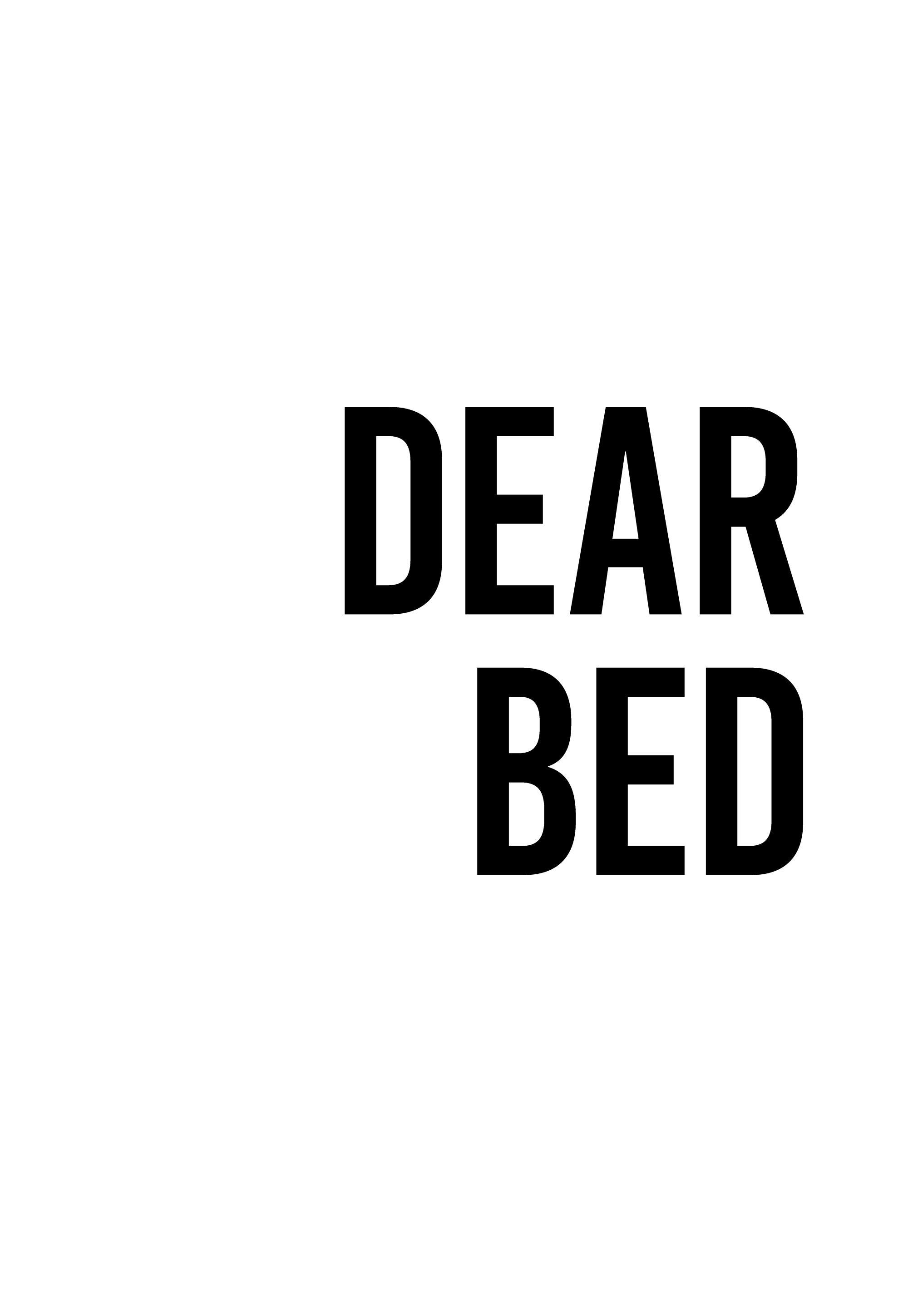 Dear Bed I Love You No1 Poster 0