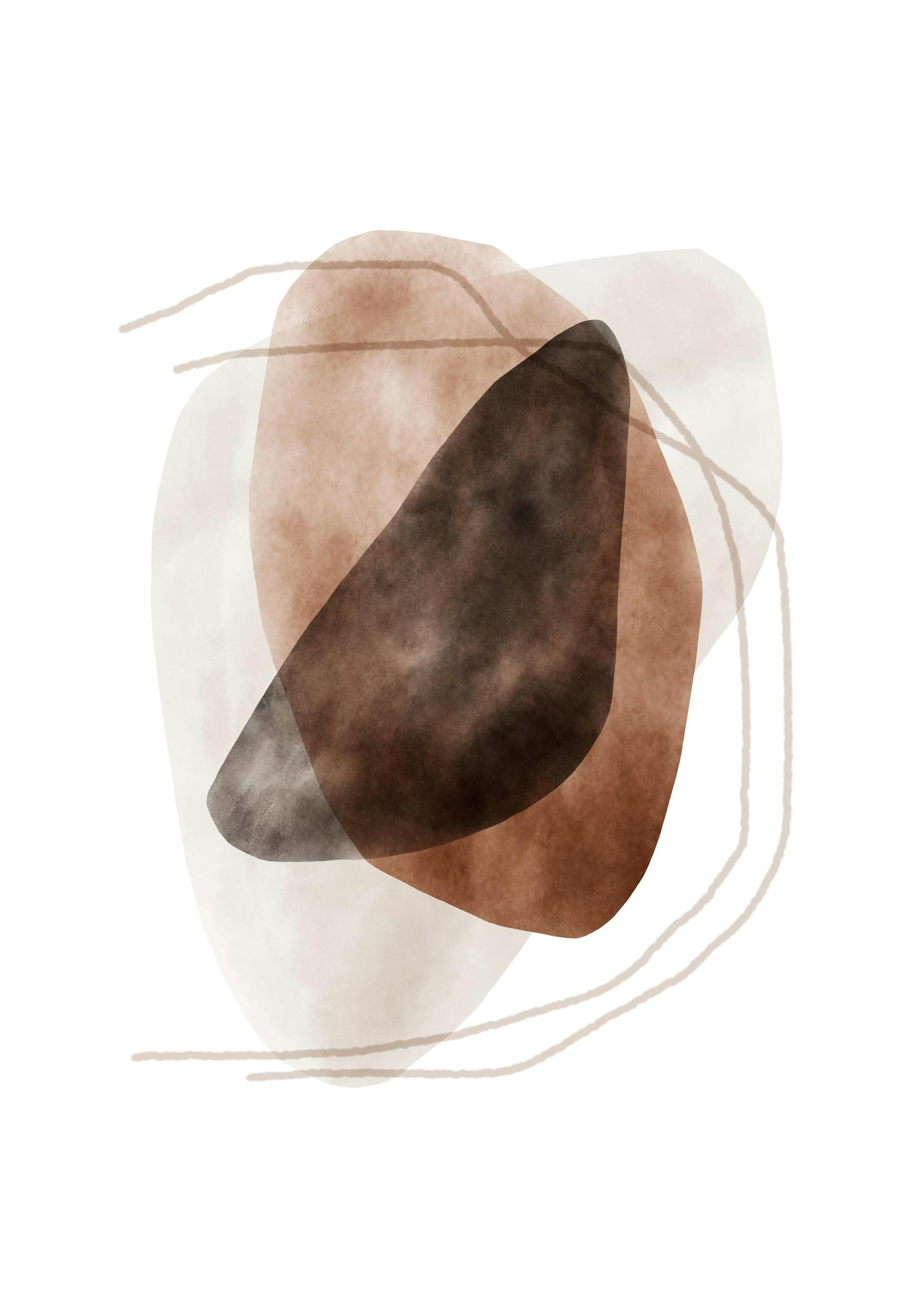 Watercolor Shapes No2 Poster 0