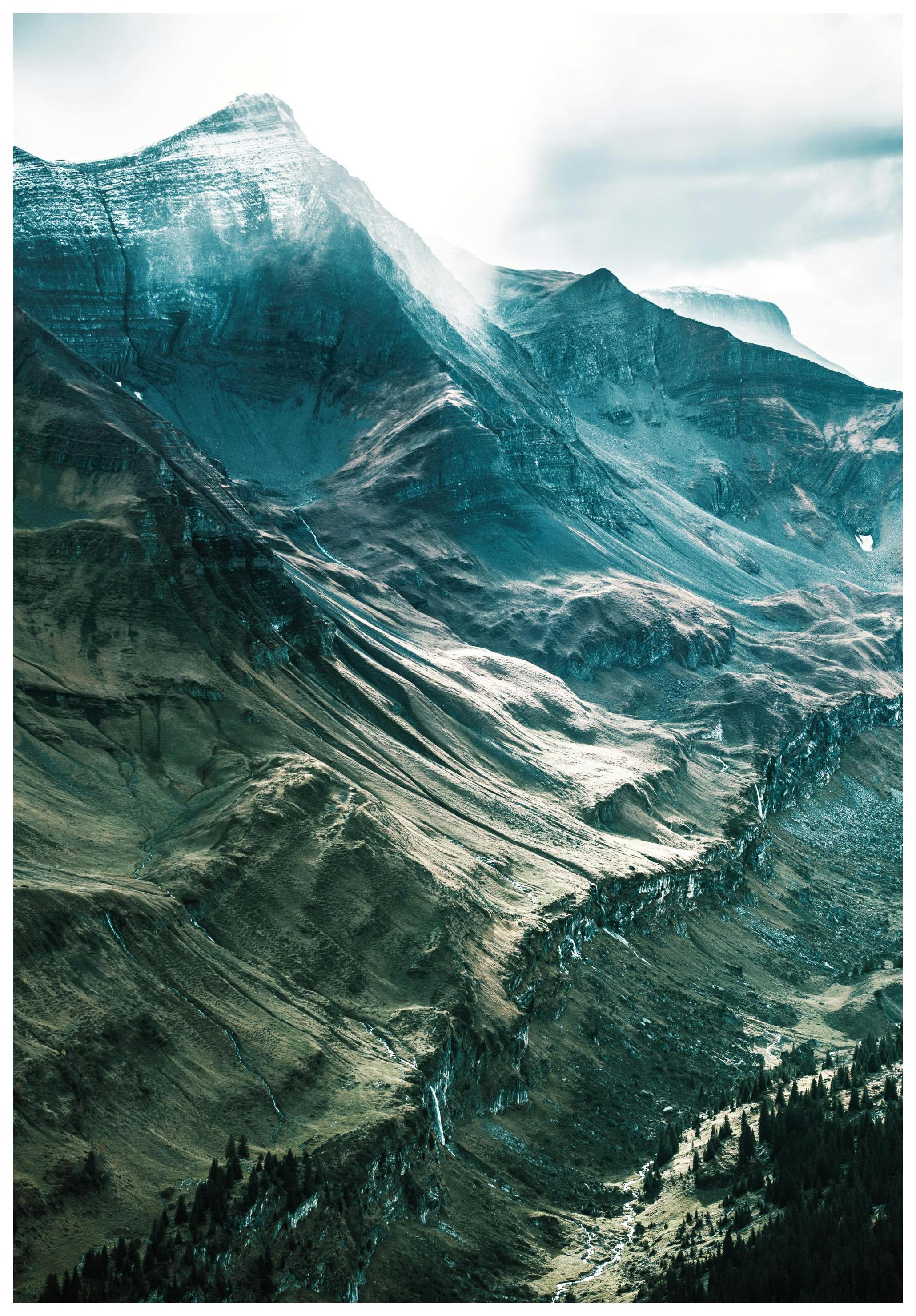 Mountain Mist Poster (50x70 cm) -  Poster mit Bergmotiven