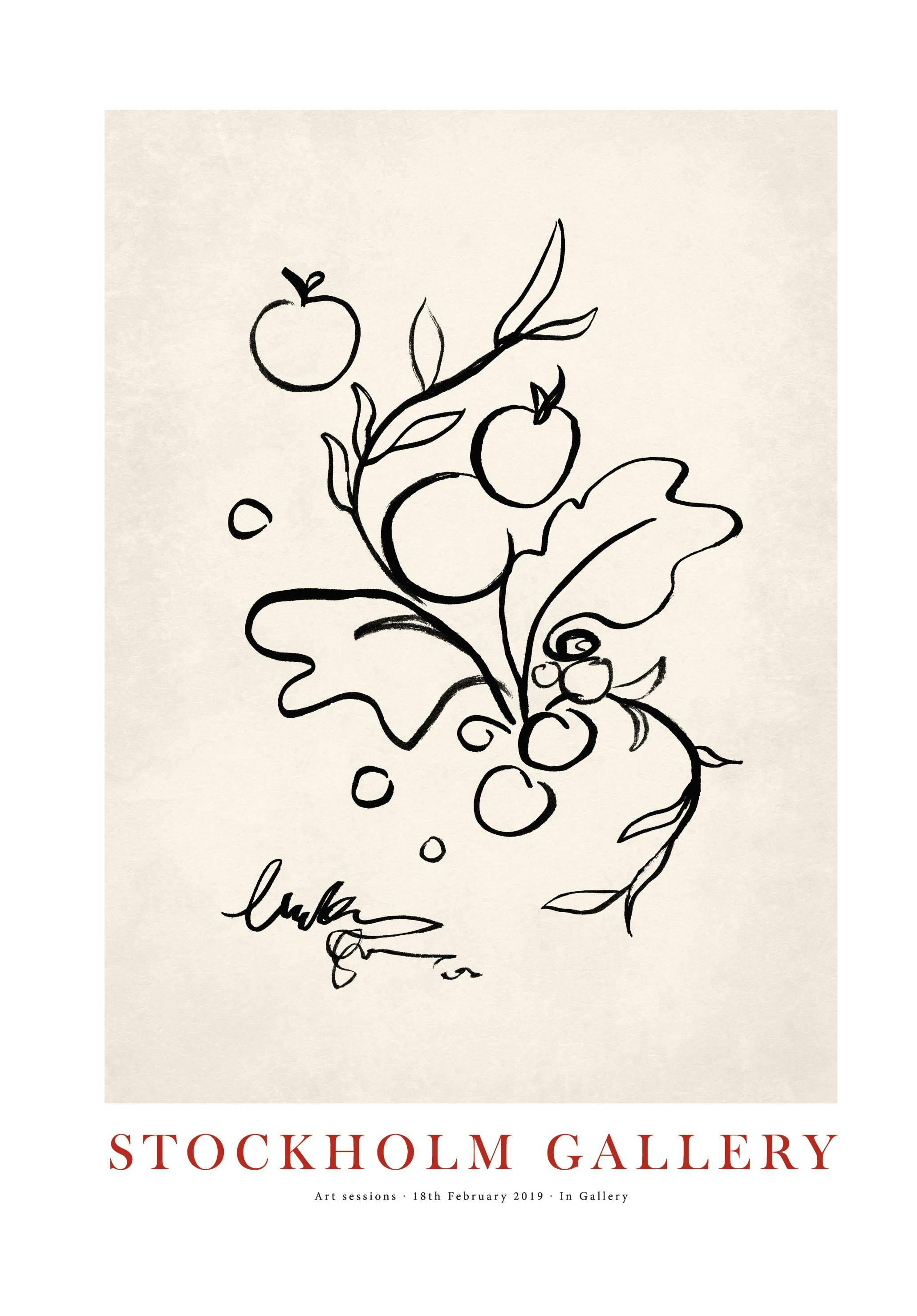 Stockholm Gallery Collection No6 Affiche (50x70 cm) - Affiches line art