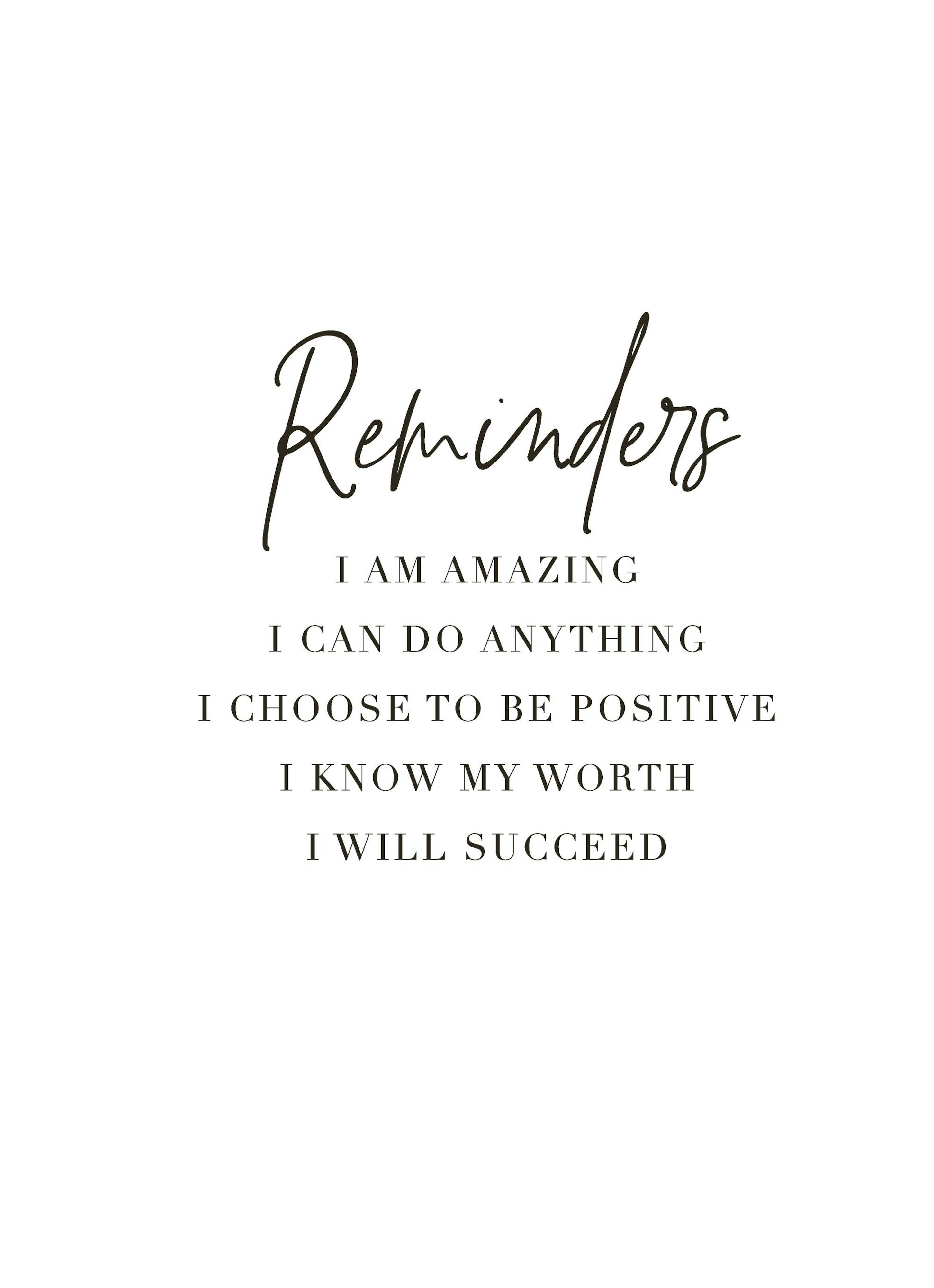 Reminders Poster 0