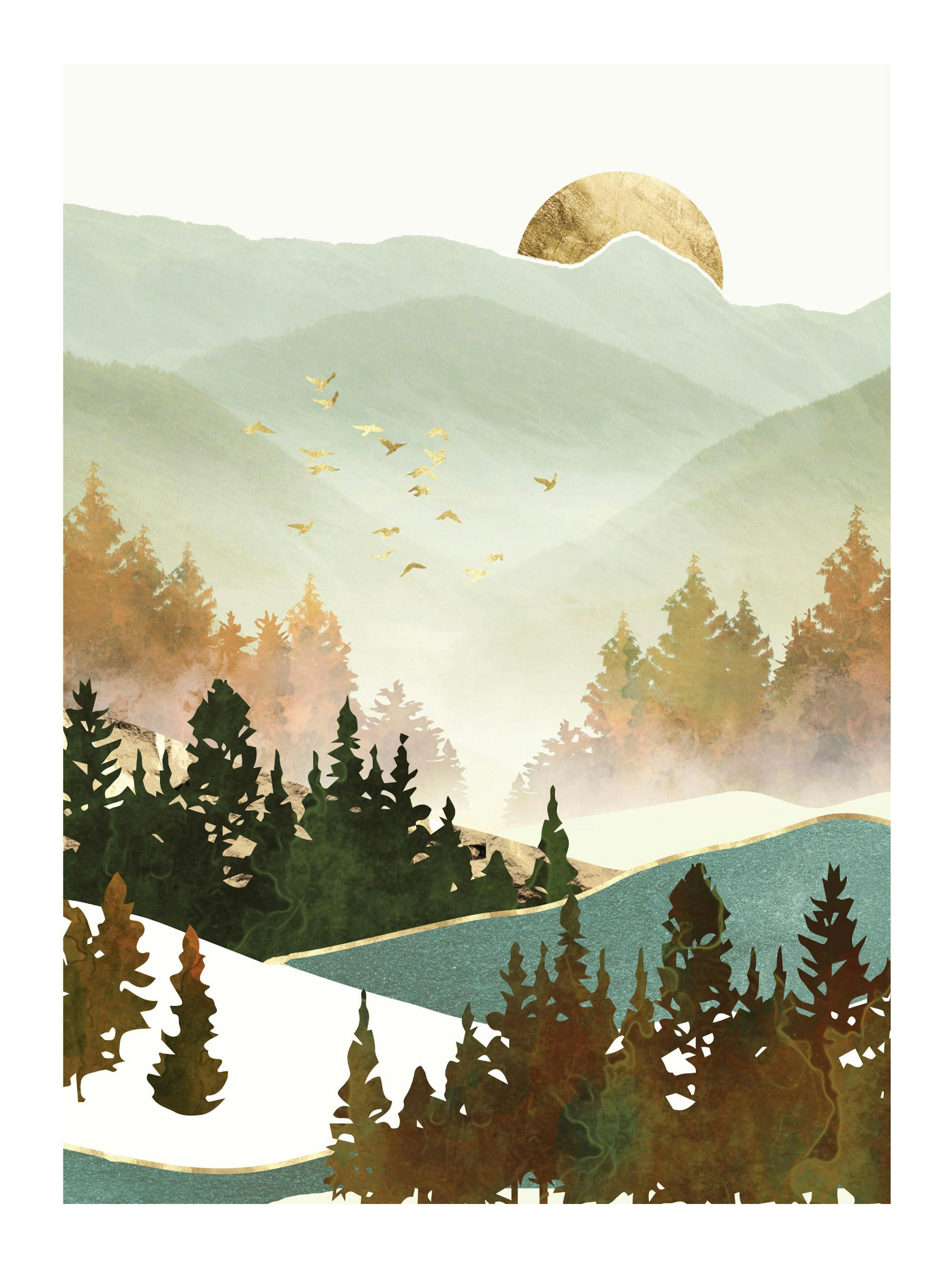 SpaceFrog Designs - Fall Morning Print