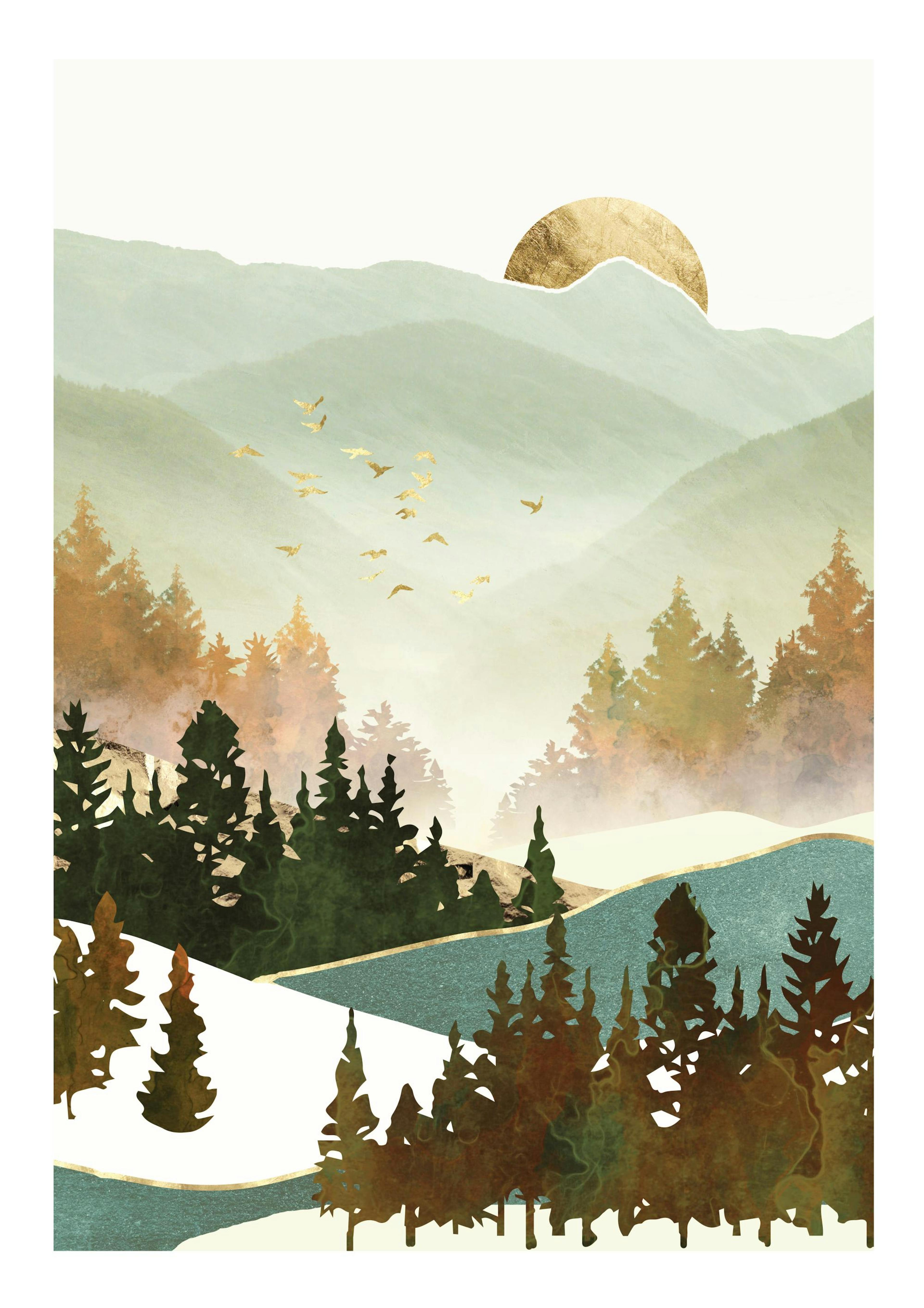 SpaceFrog Designs - Fall Morning Poster 0