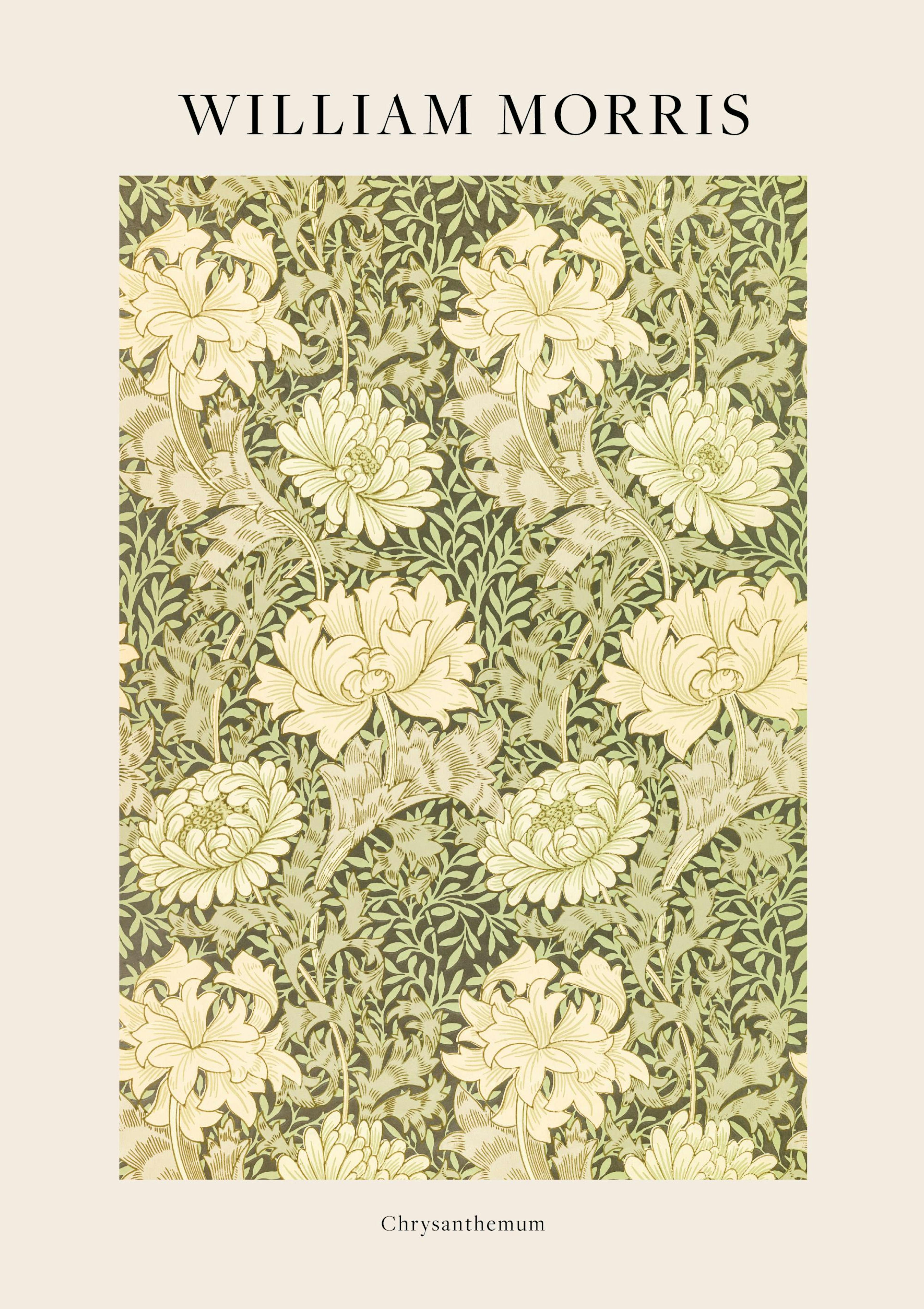 William Morris - Chrysanthemum Print