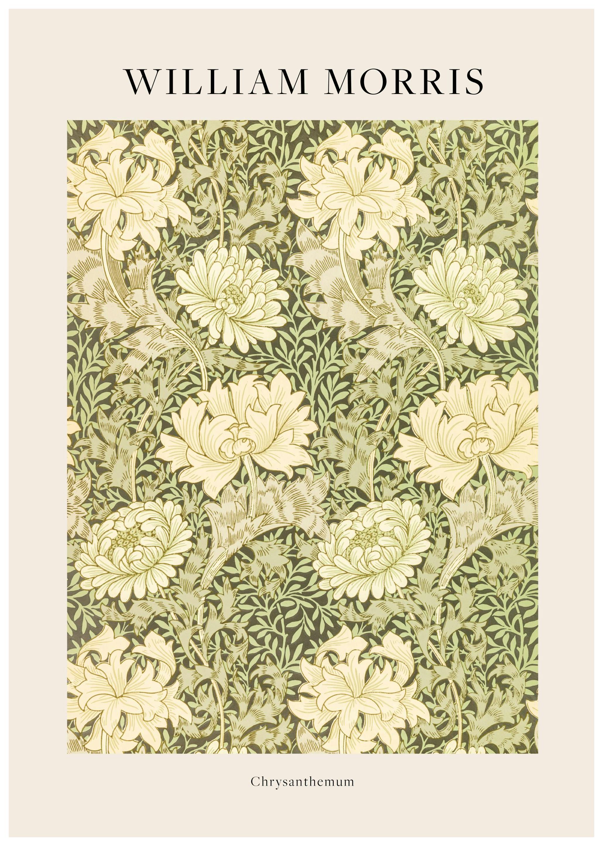 William Morris - Chrysanthemum Poster (21x30 cm)
