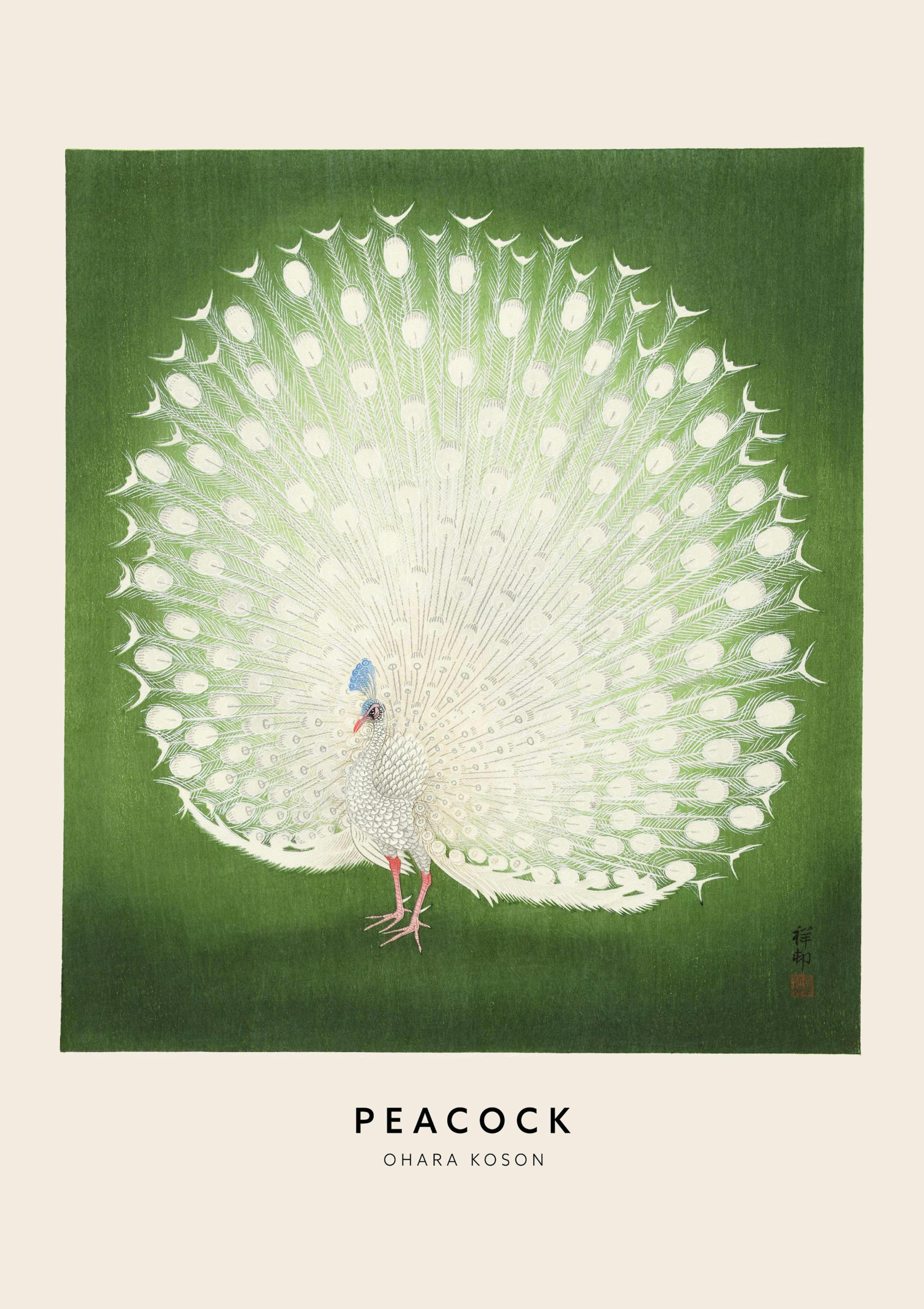 Ohara Koson - Peacock Plakat