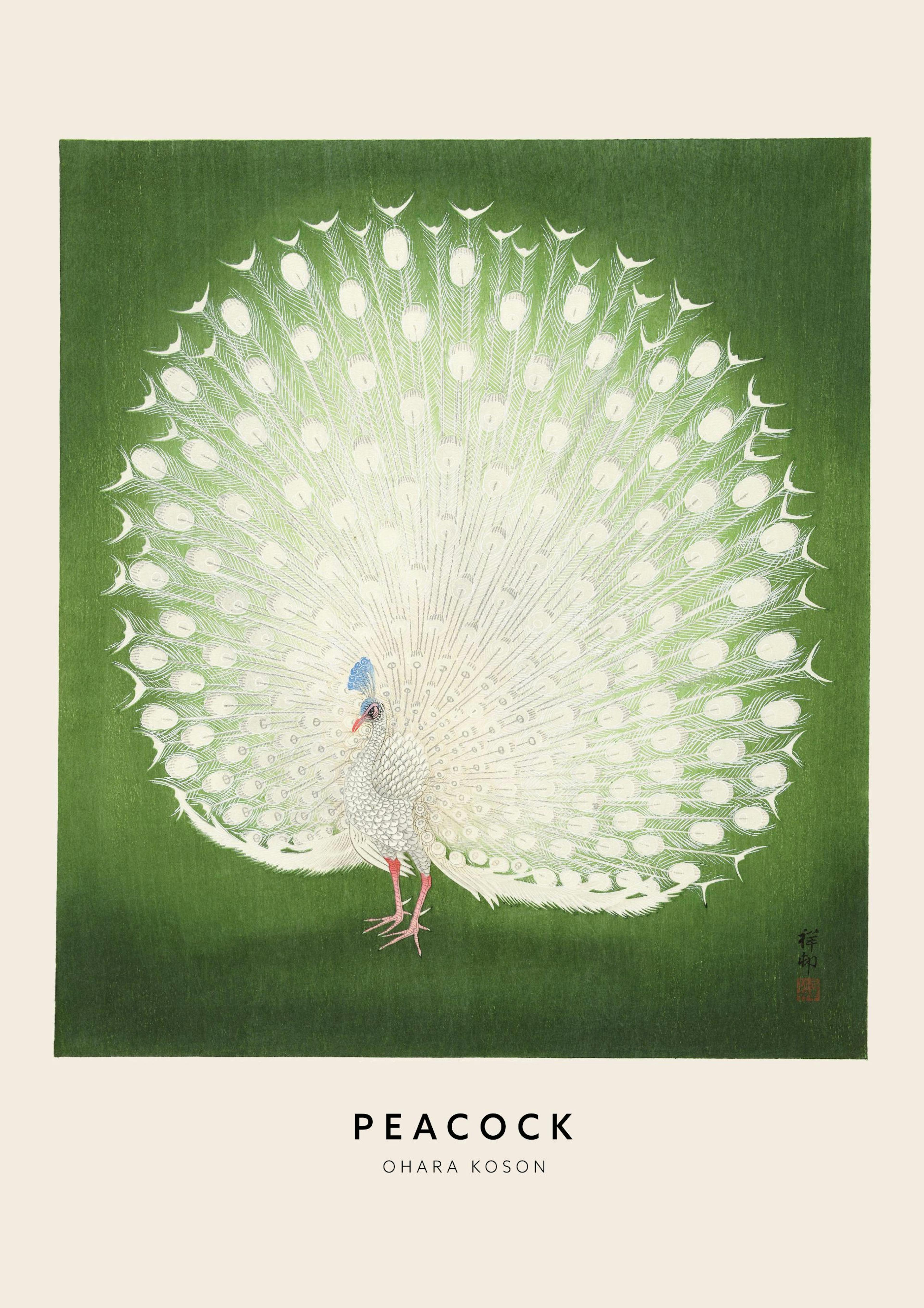Ohara Koson - Peacock Poster 0
