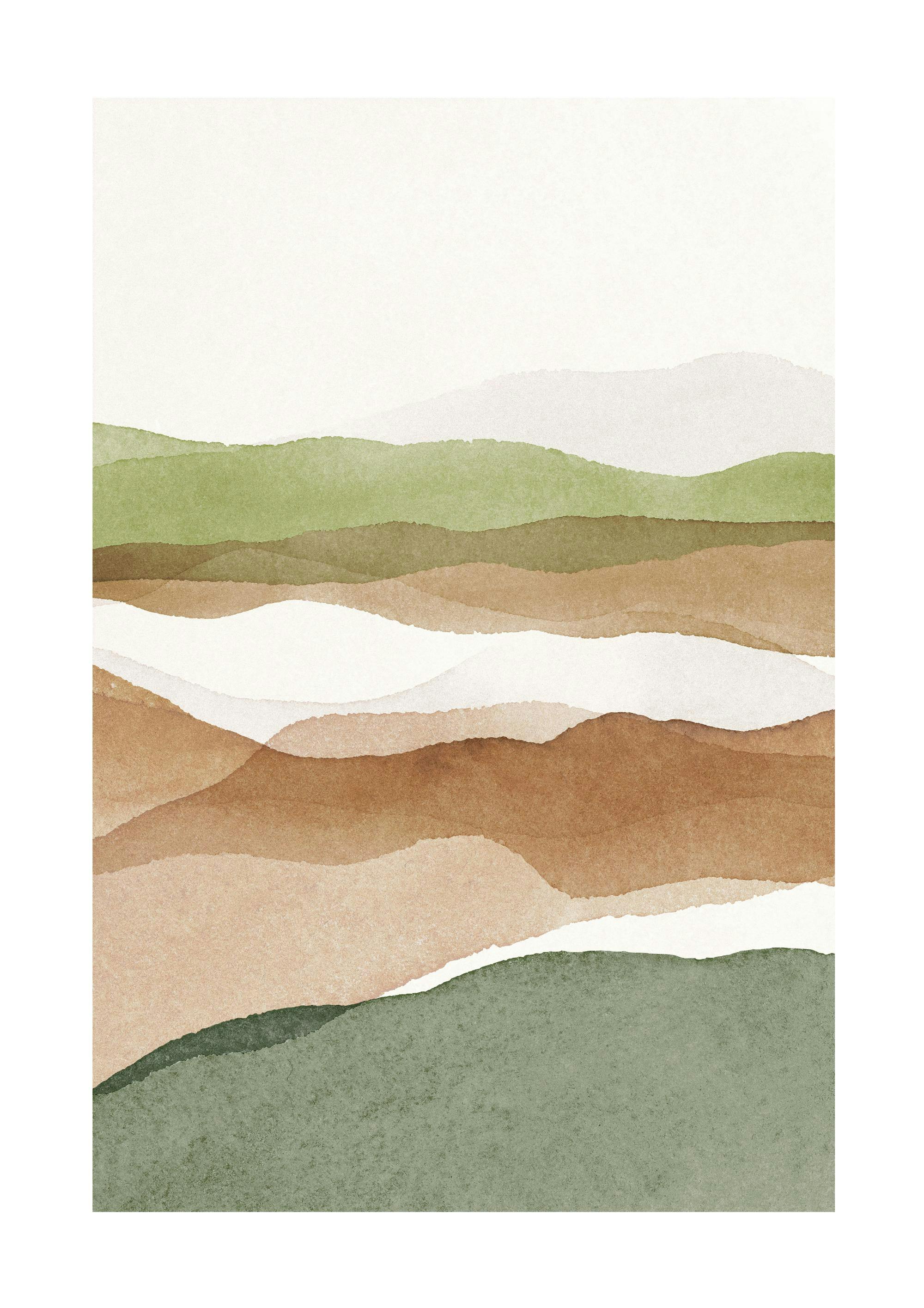 Aquarelle Landscape No2 Poster 0