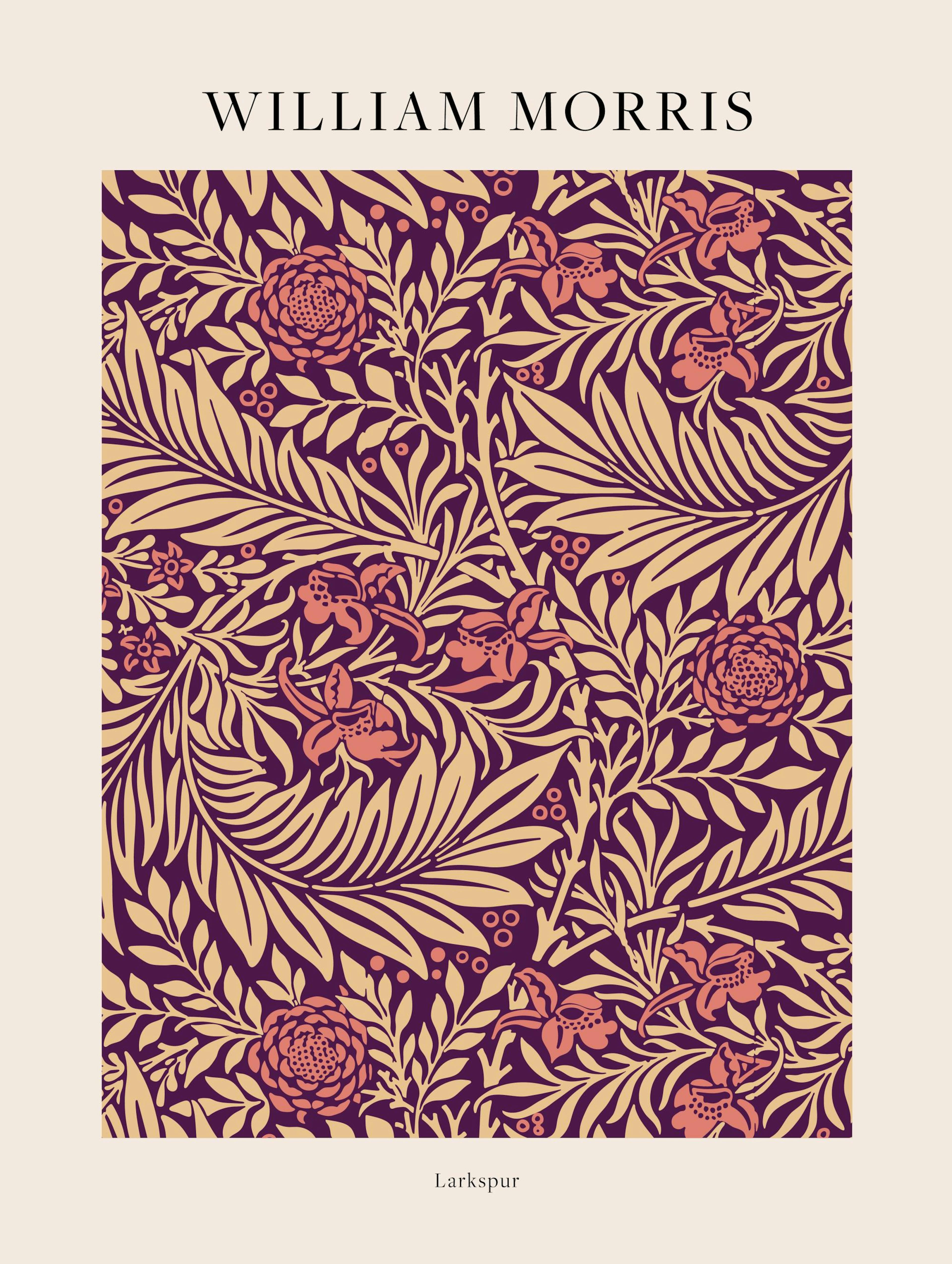 William Morris - Larkspur No2 Print