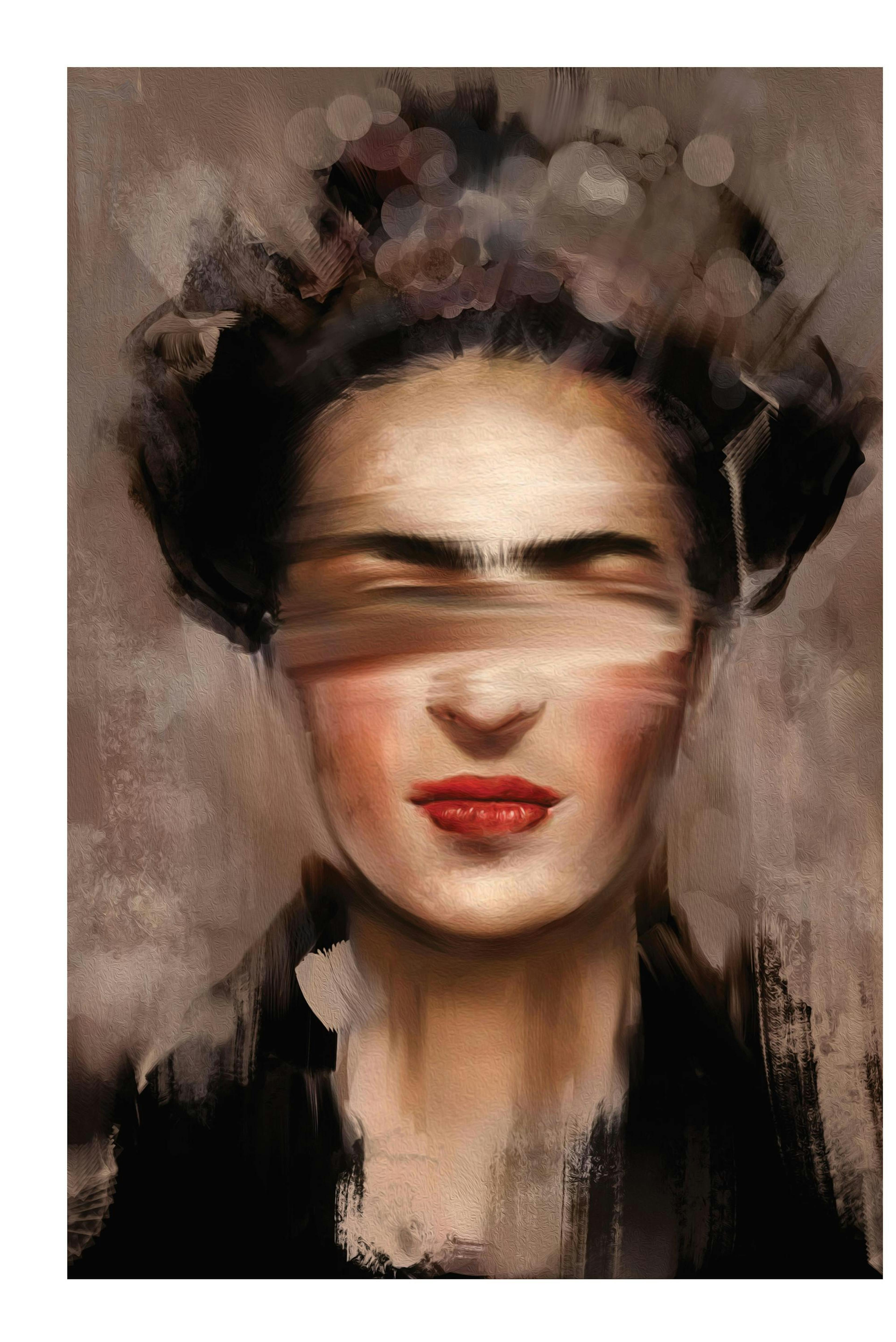 Kahlo in Beige Poster