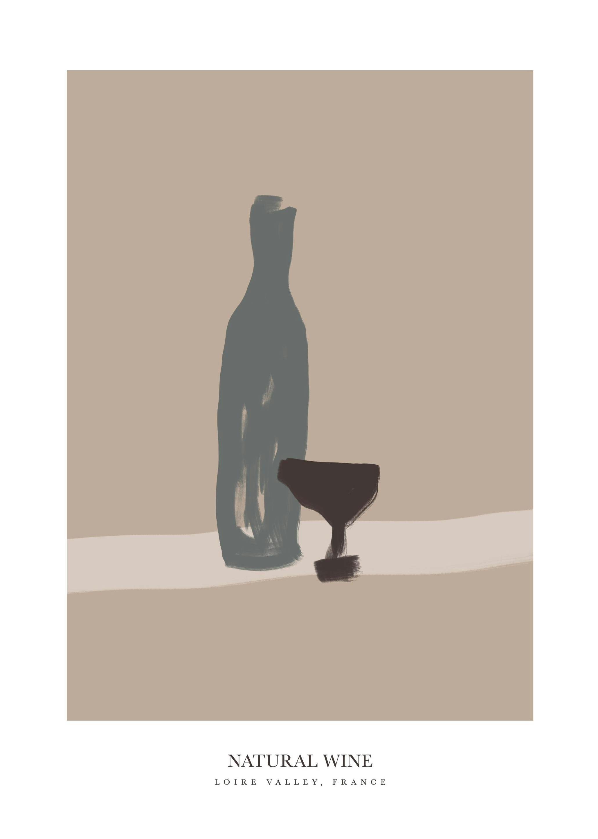French Natural Wine Print (30x40 cm)