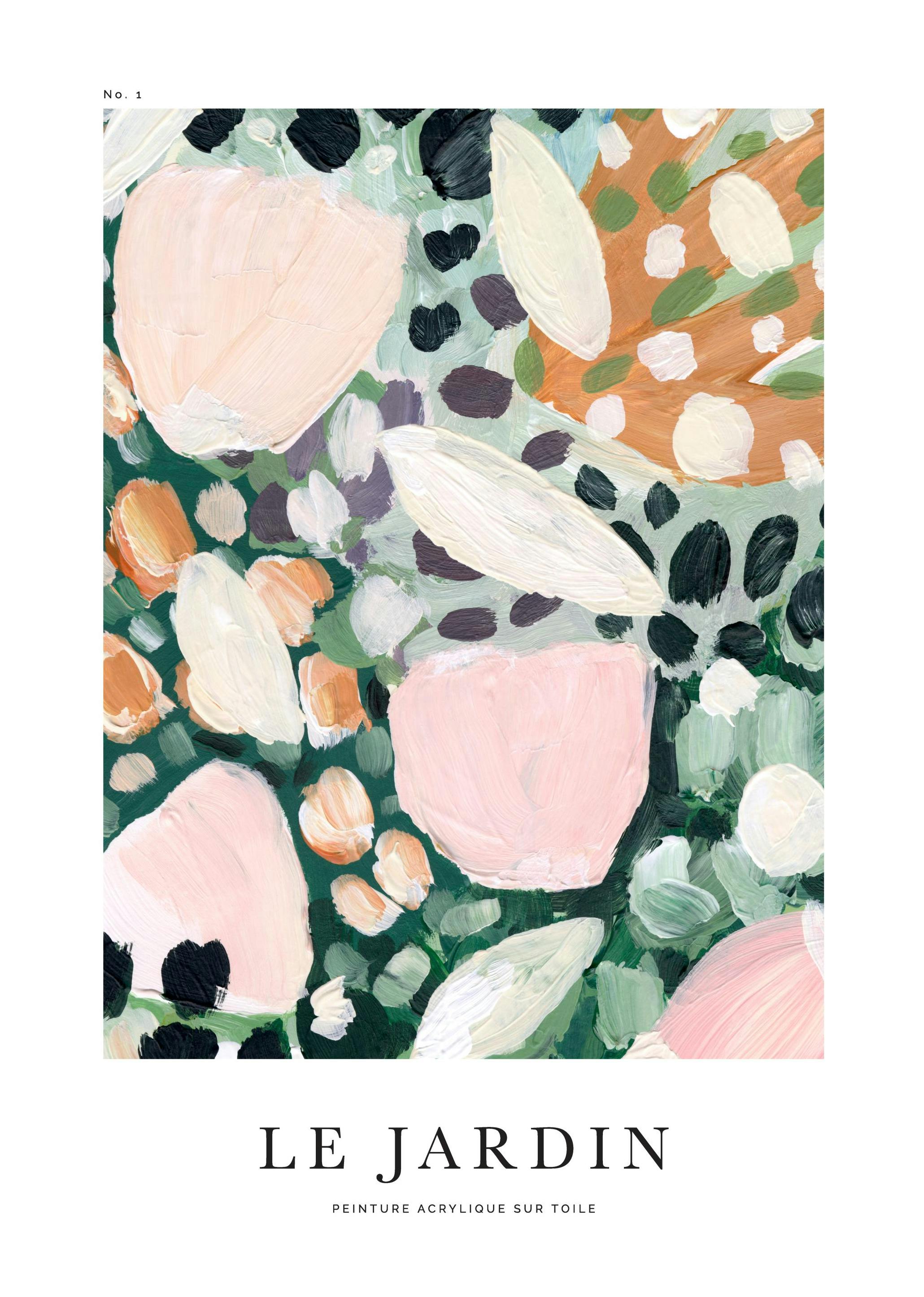 Acrylic Garden No1 Affiche (100x150 cm)