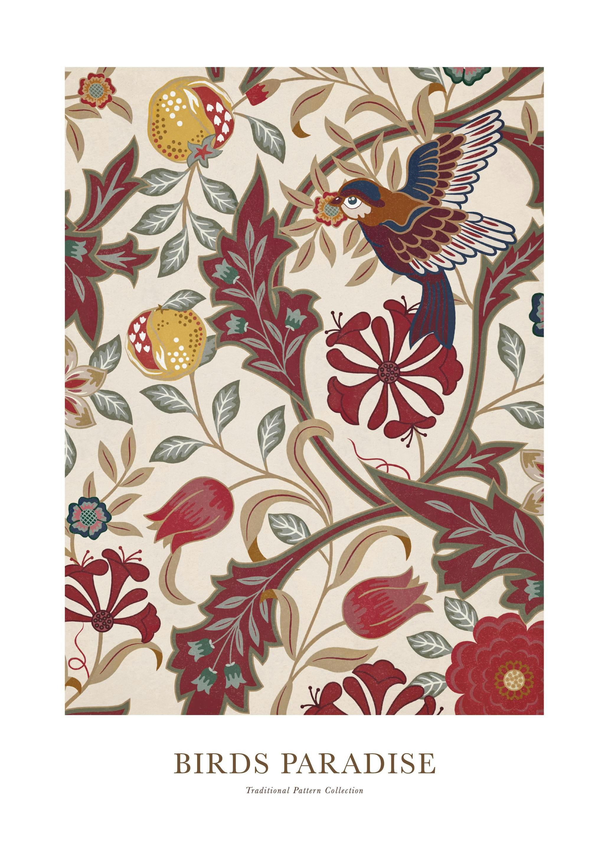Birds Paradise Print (50x70 cm)