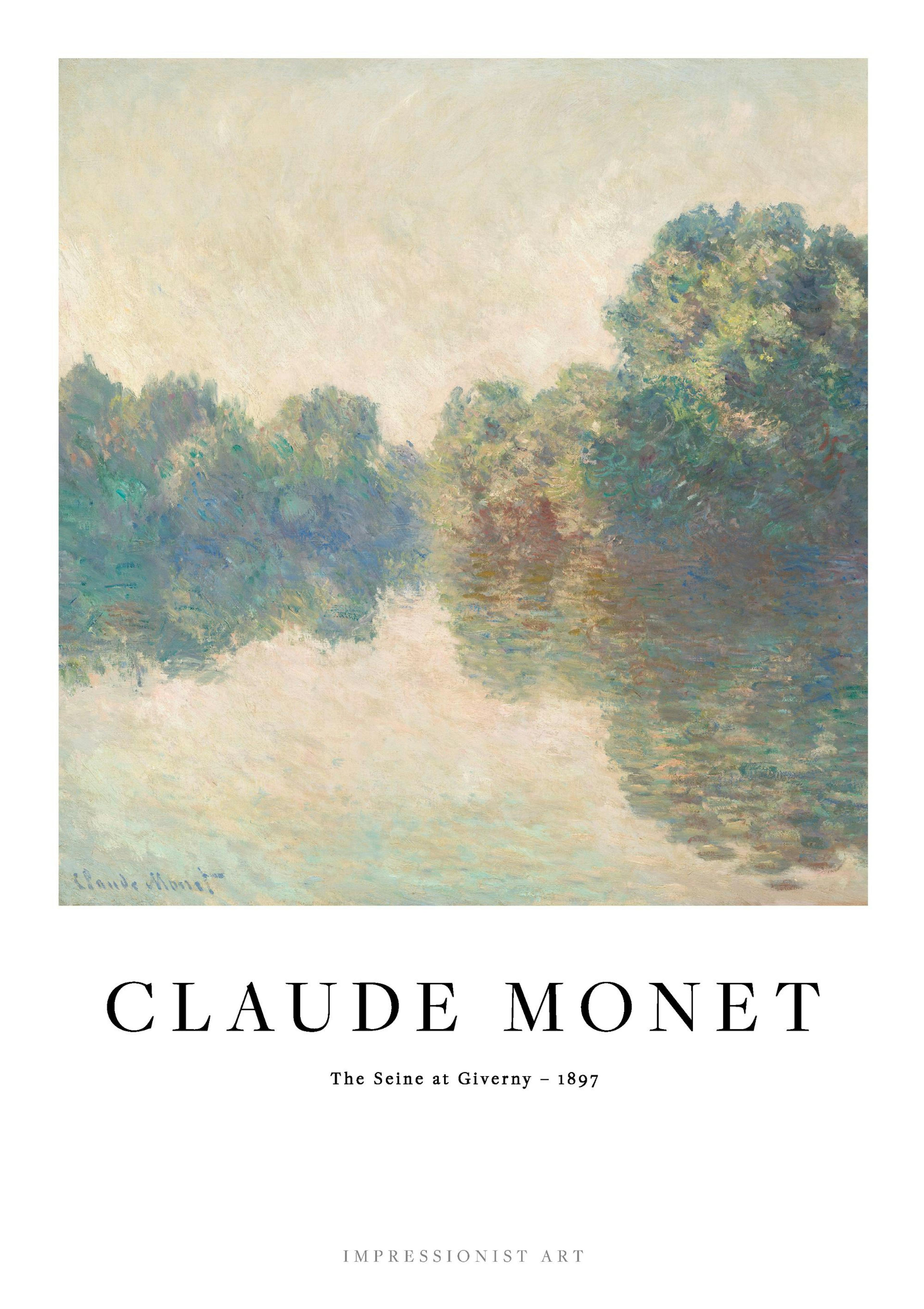 Monet - The Seine at Giverny Poster