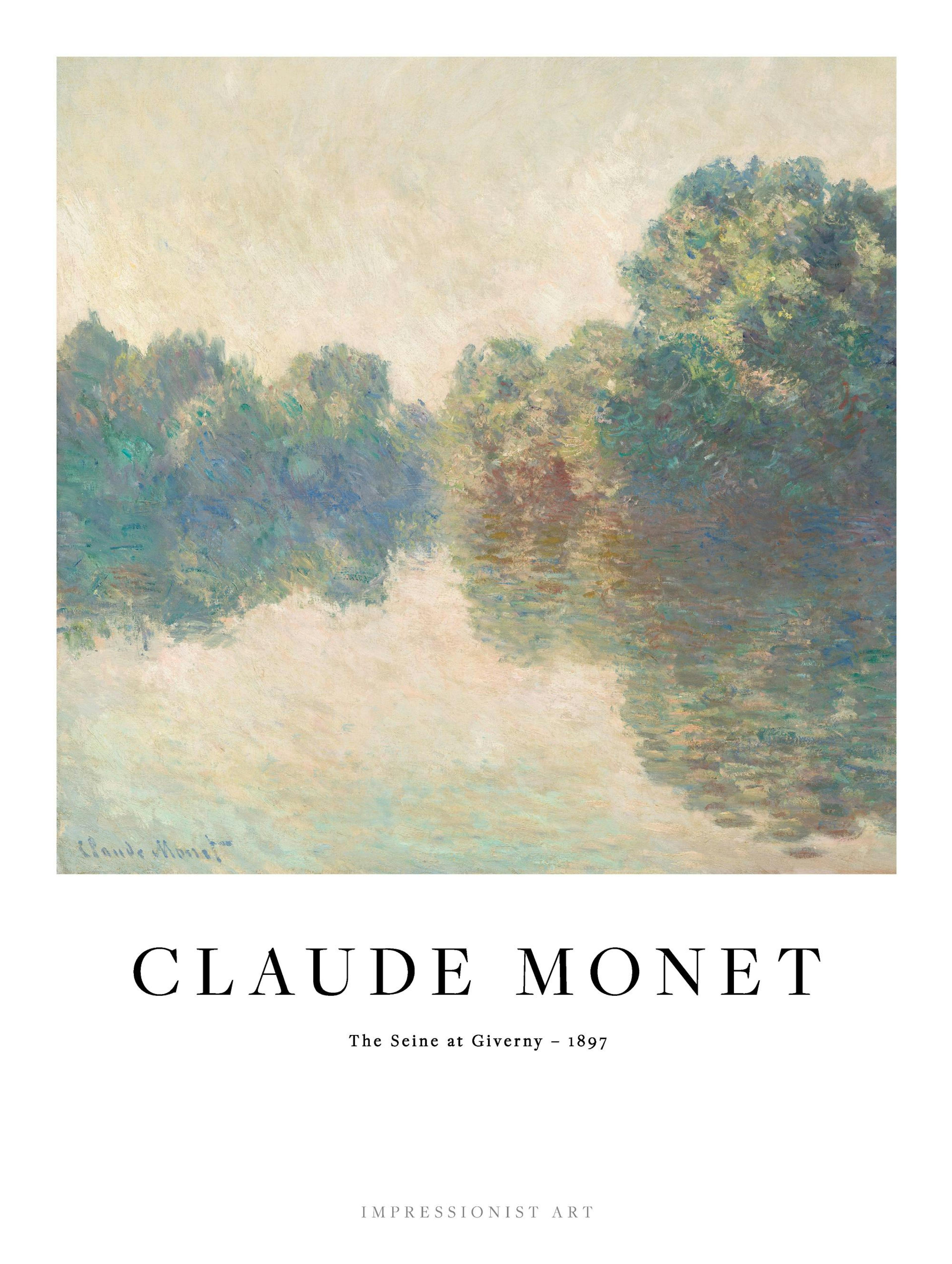 Monet - The Seine at Giverny Poster