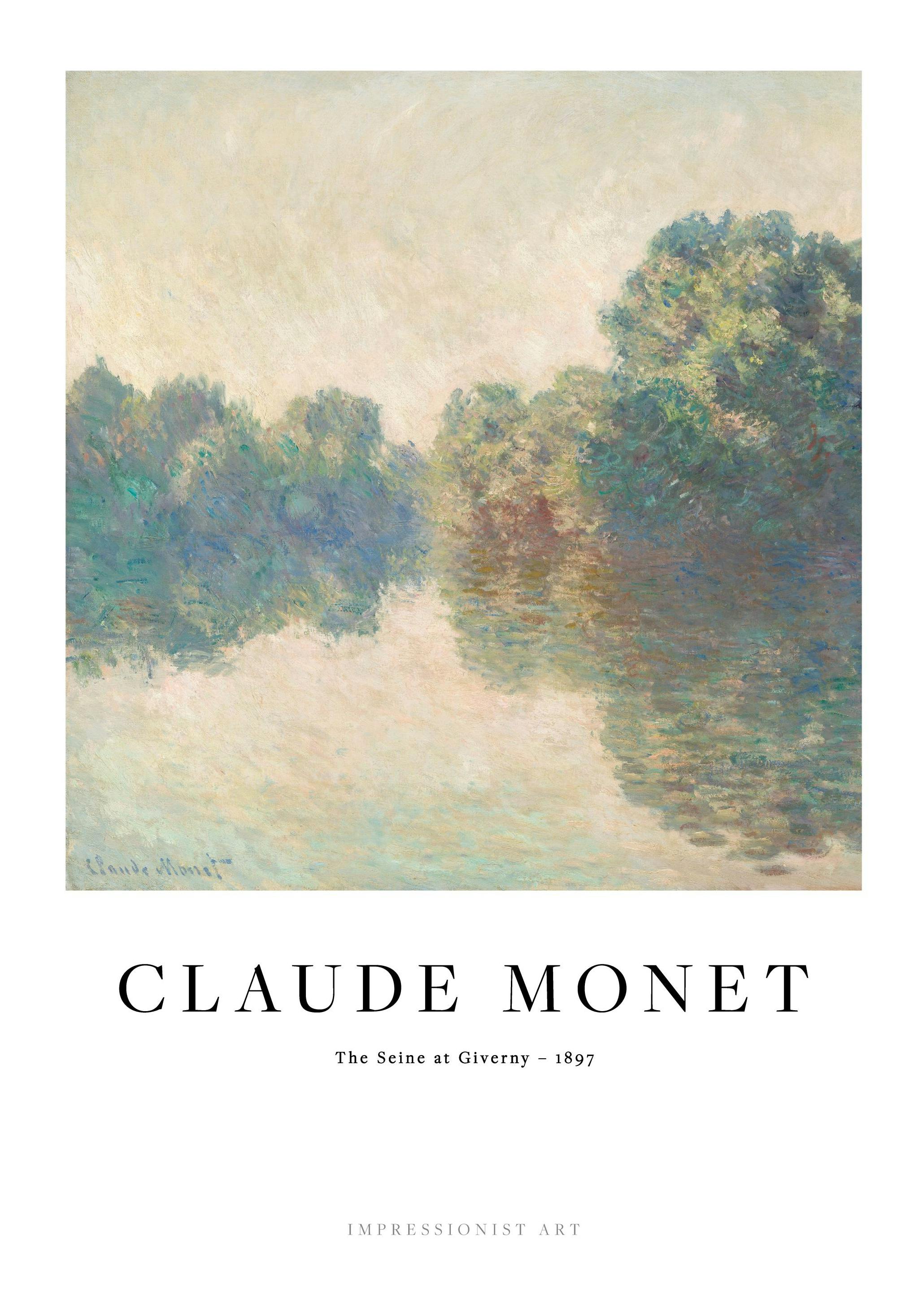 Prints - Monet - The Seine at Giverny Print (21x30 cm) - Monet Prints