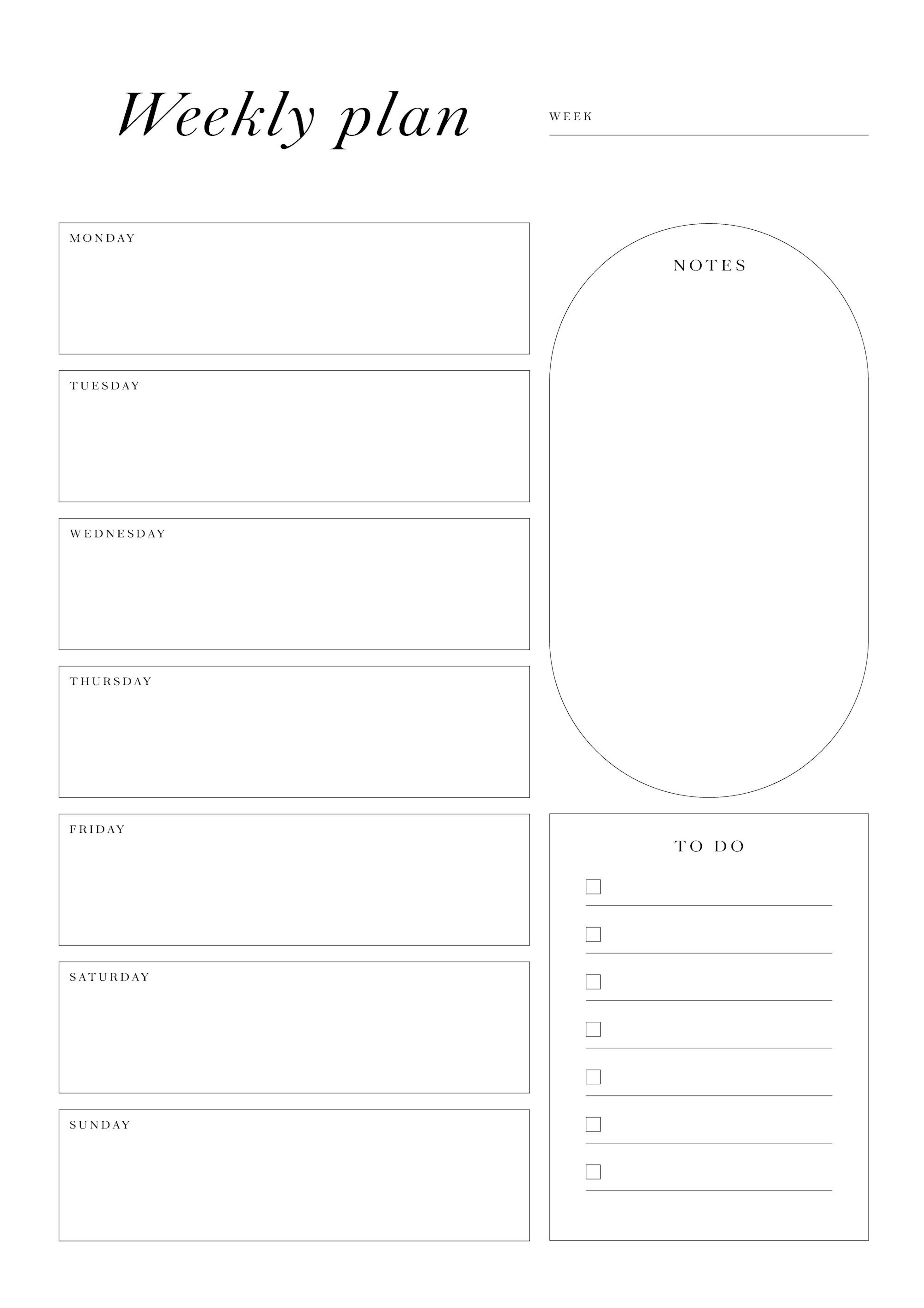 Weekly Planner Poster 0