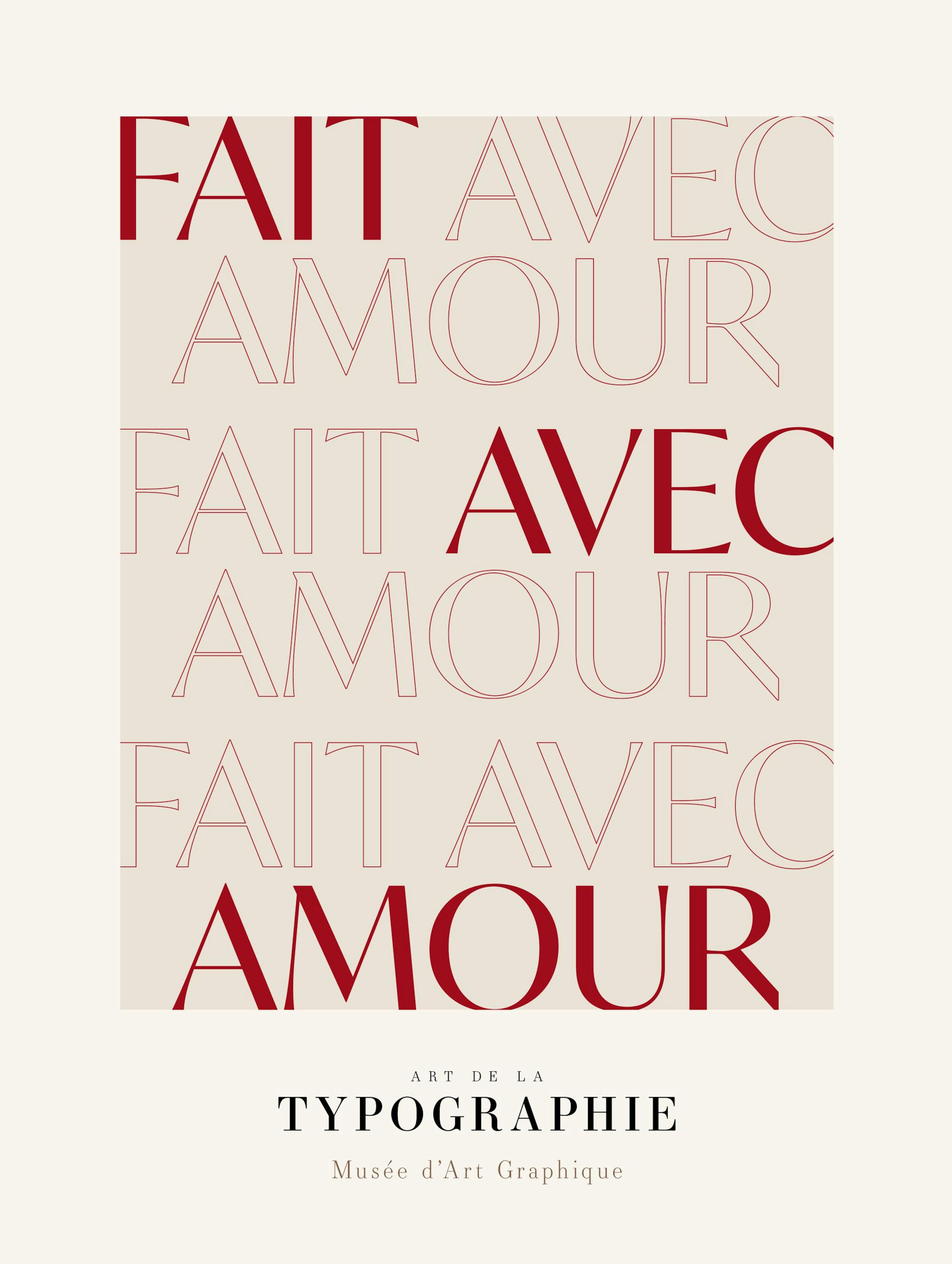 Fait Avec Amour Poster
