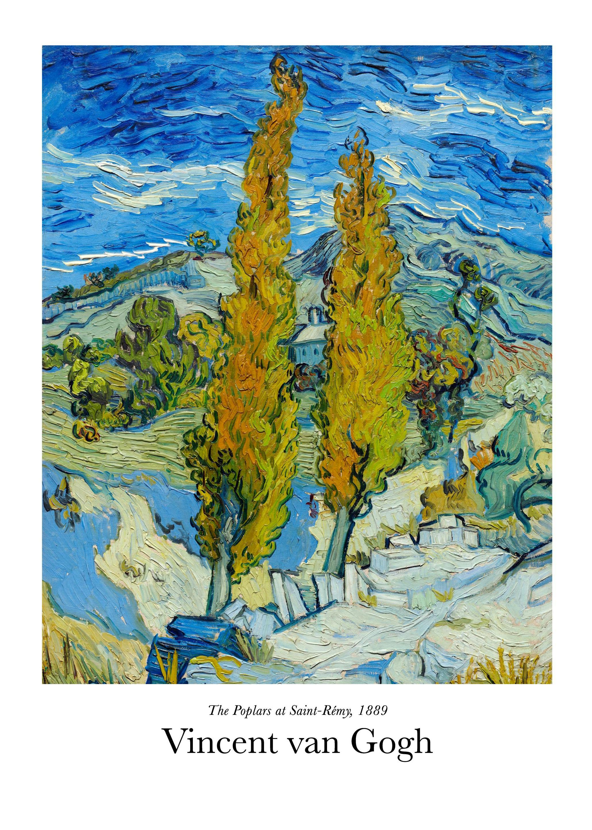 Prints - Van Gogh - The Poplars at Saint-Rémy Print (21x30 cm) - Van Gogh Prints