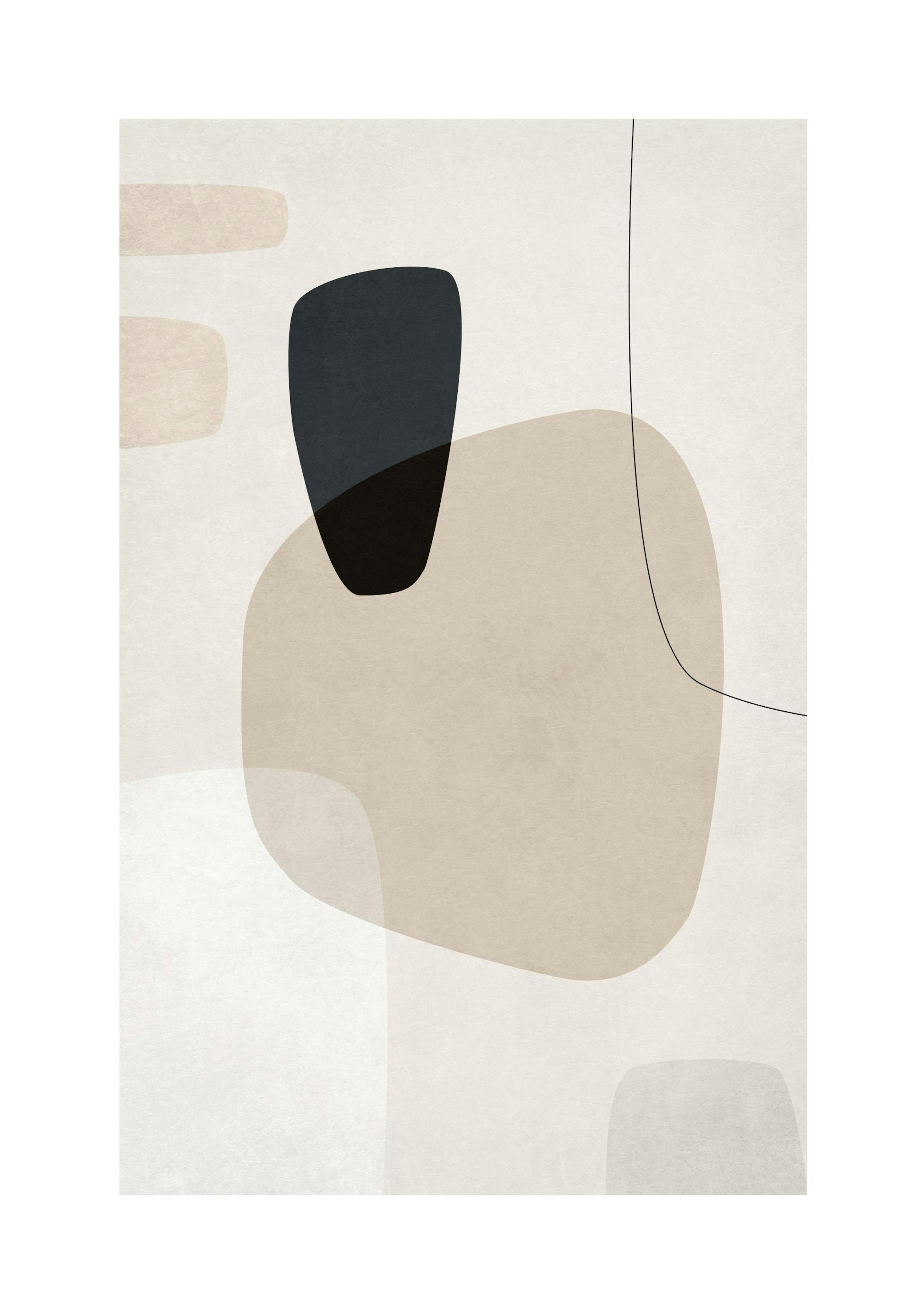 Graphic Neutrals No3 Poster