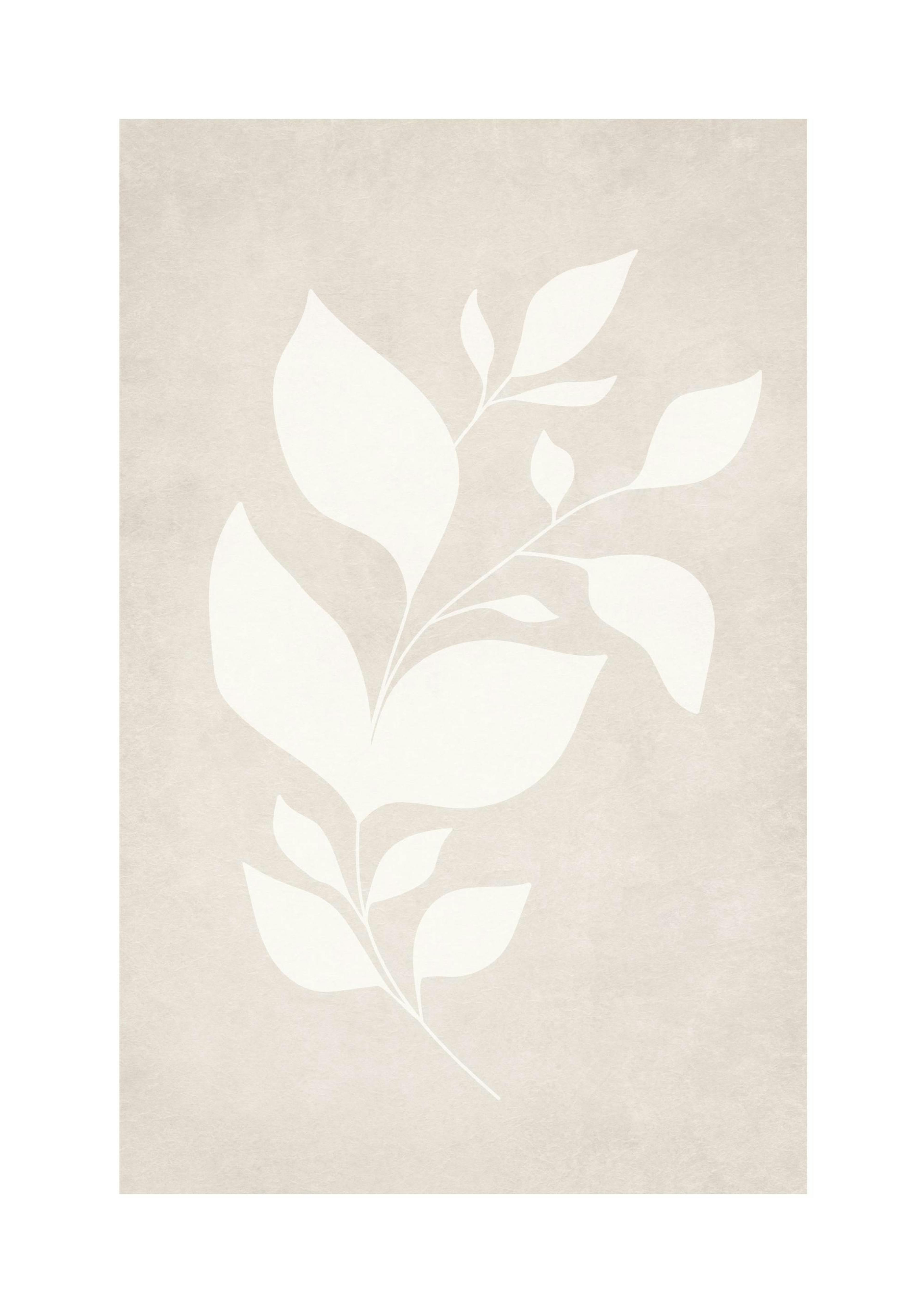 Beige Silhouette No2 Poster