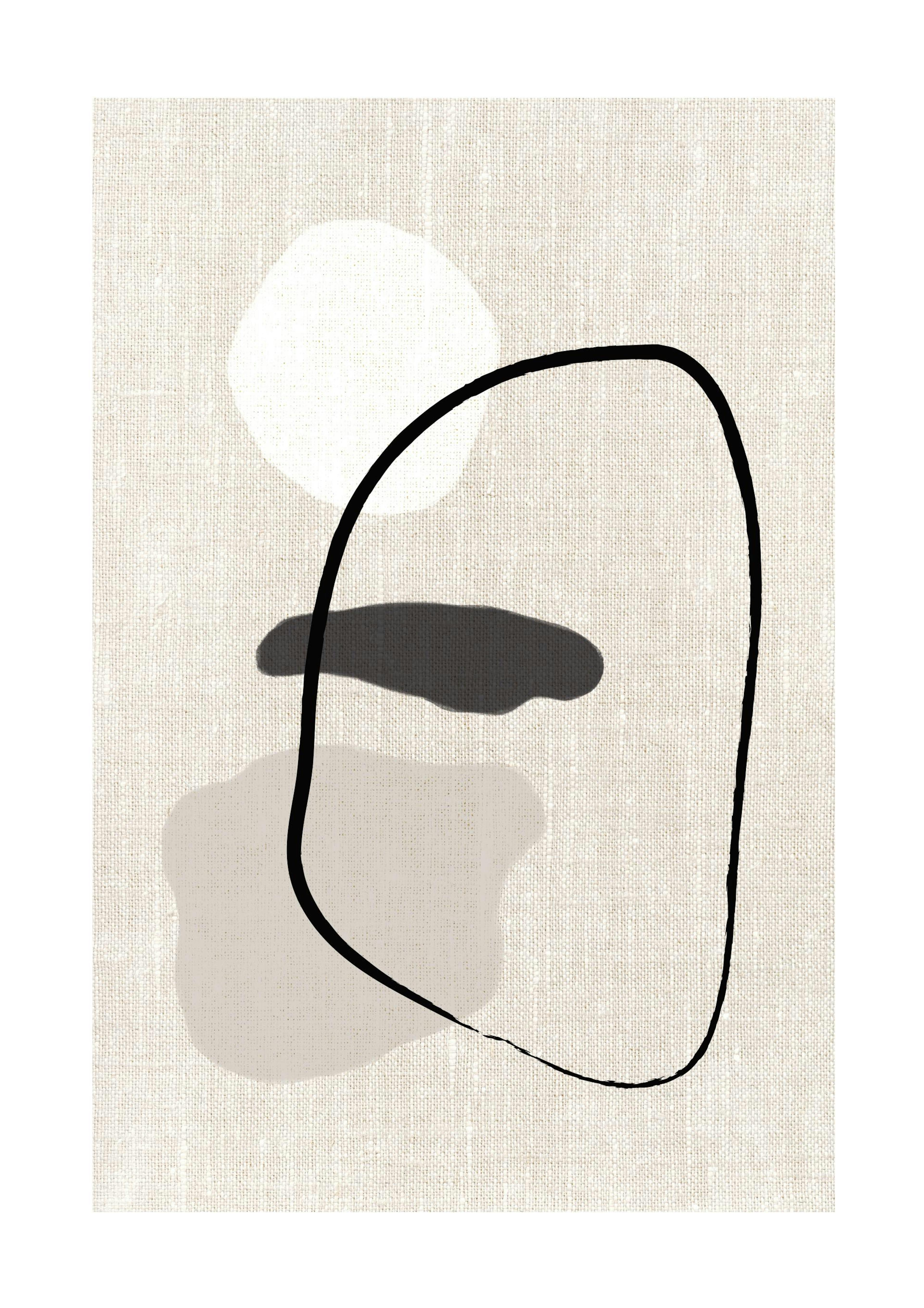 Linen Shapes No1 Poster 0